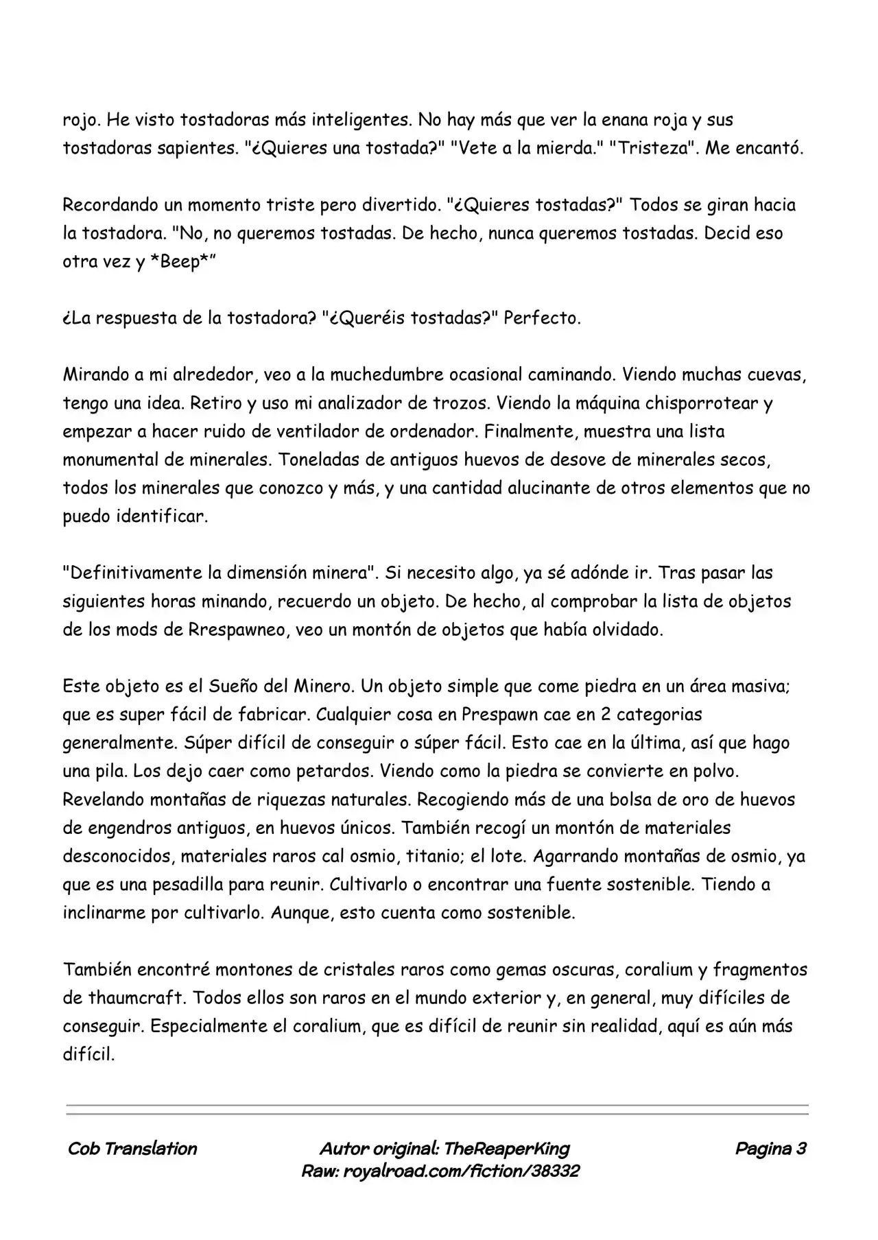 Realidad De Minecraft (Novela) - Capítulo 106 - Página 3 - LectorTMOo