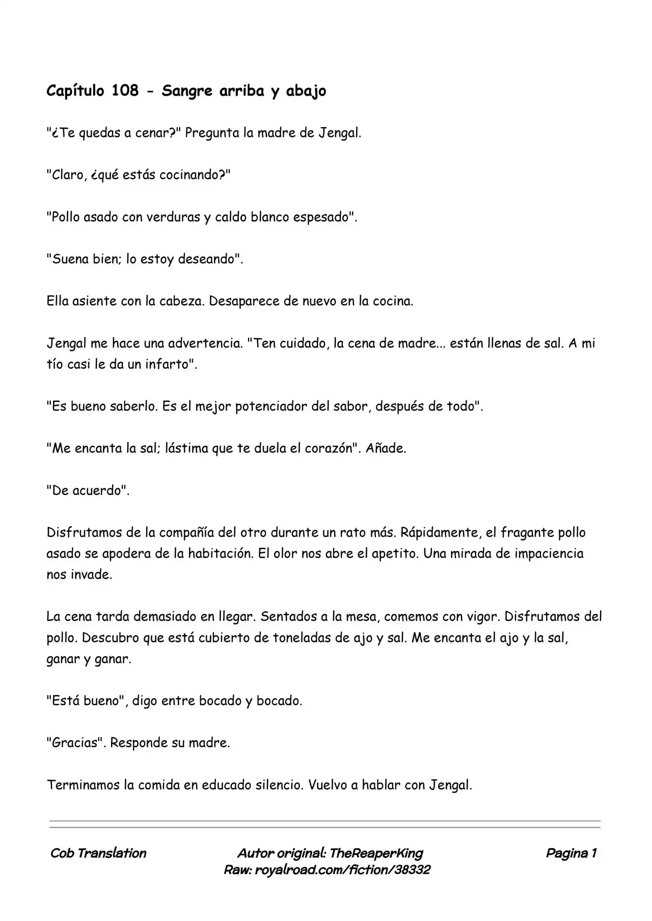 Realidad De Minecraft (Novela) - Capítulo 108 - Página 1 - LectorTMOo