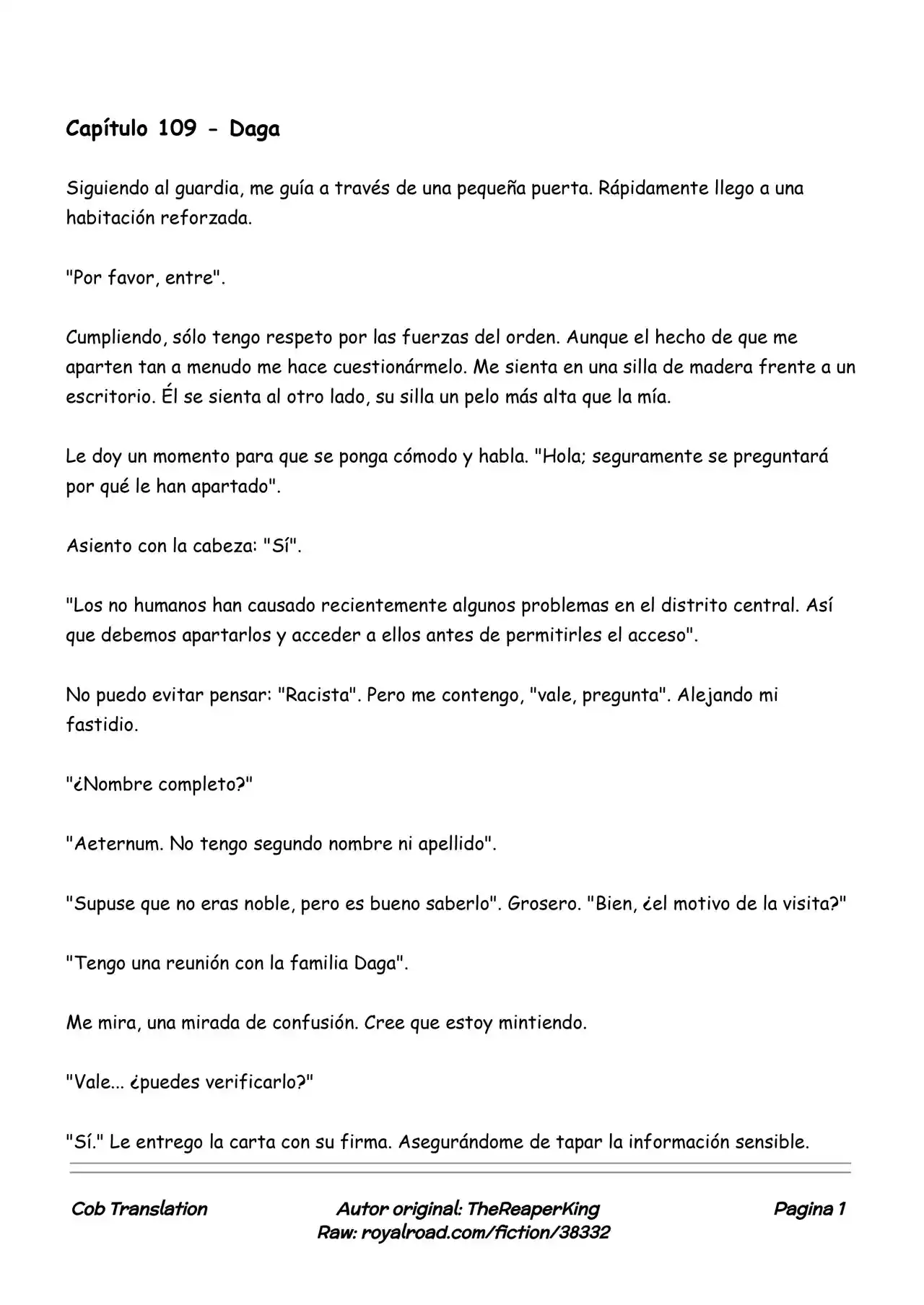 Realidad De Minecraft (Novela) - Capítulo 109 - Página 1 - LectorTMOo