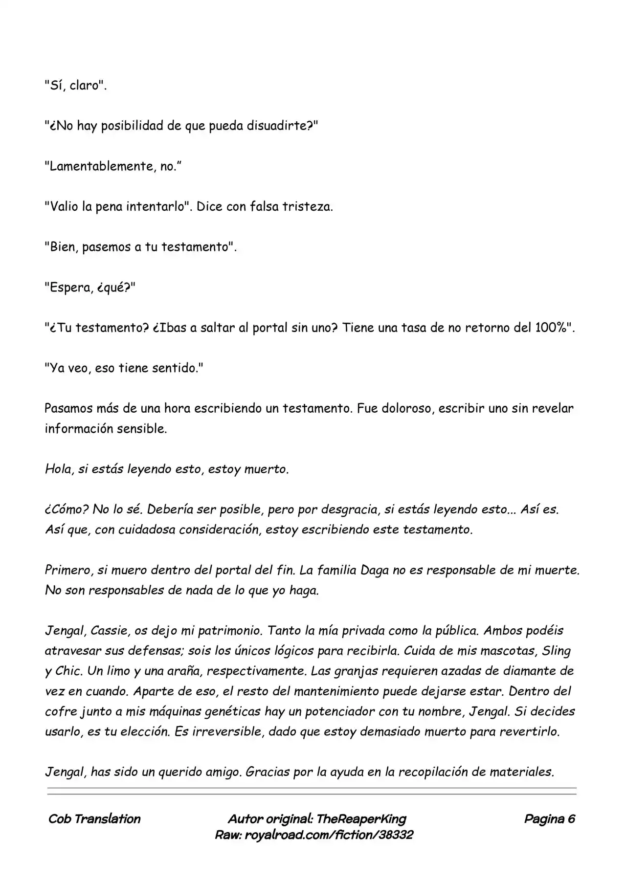 Realidad De Minecraft (Novela) - Capítulo 109 - Página 6 - LectorTMOo
