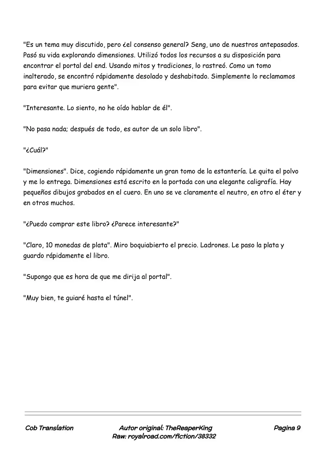 Realidad De Minecraft (Novela) - Capítulo 109 - Página 9 - LectorTMOo
