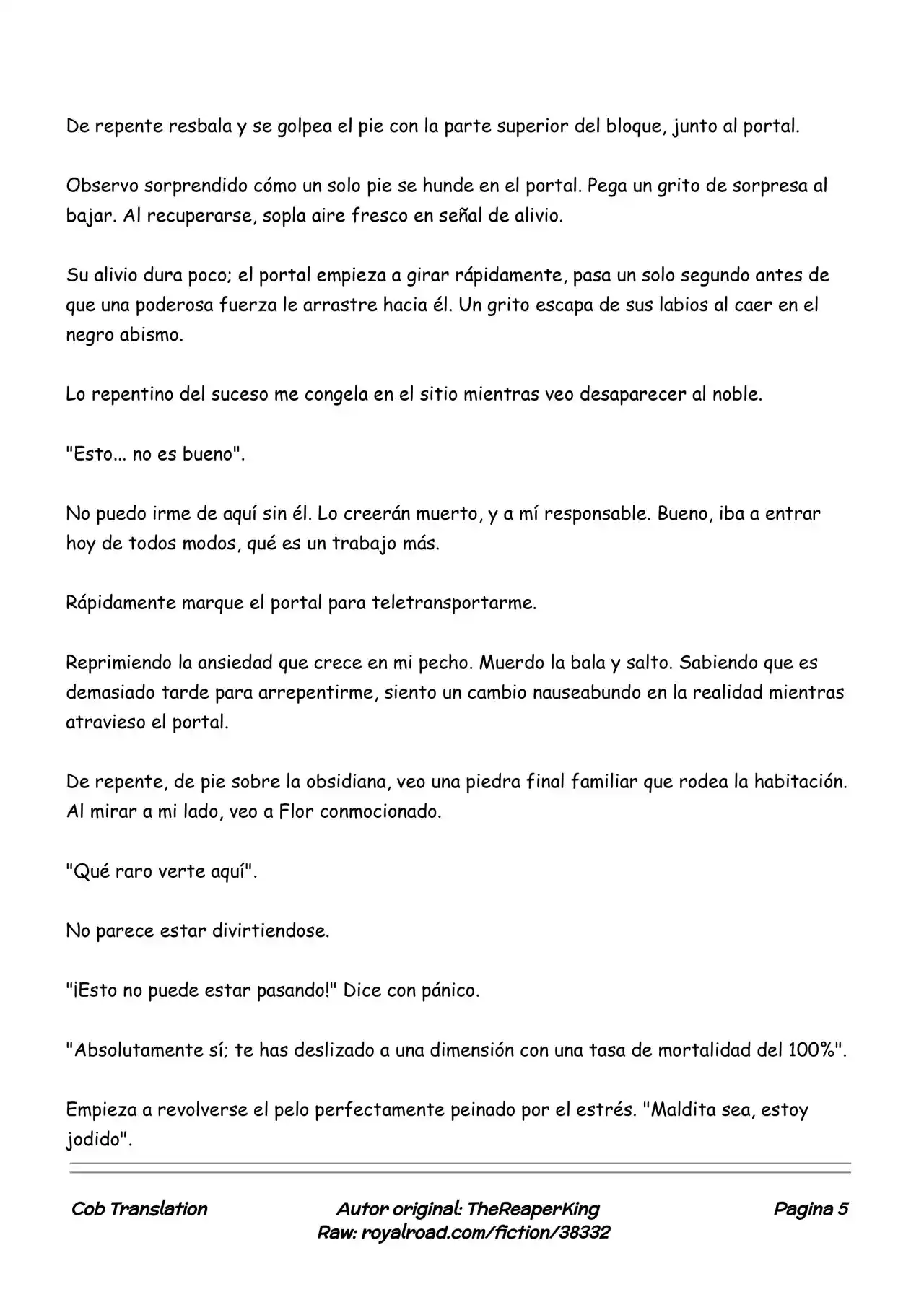 Realidad De Minecraft (Novela) - Capítulo 110 - Página 5 - LectorTMOo
