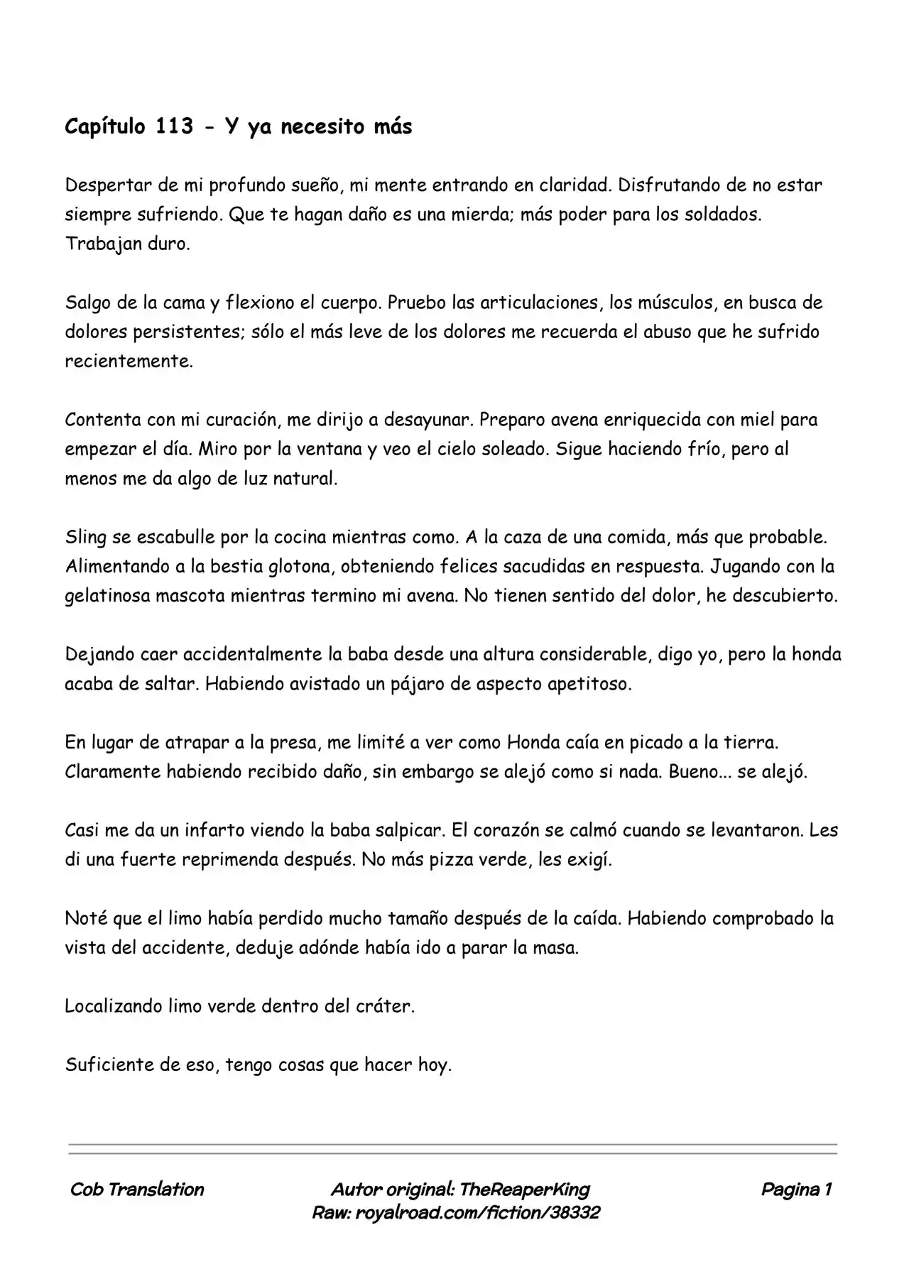 Realidad De Minecraft (Novela) - Capítulo 113 - Página 1 - LectorTMOo