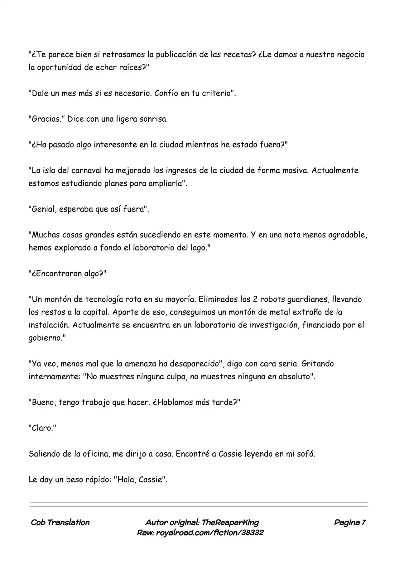 Realidad De Minecraft (Novela) - Capítulo 113 - Página 7 - LectorTMOo