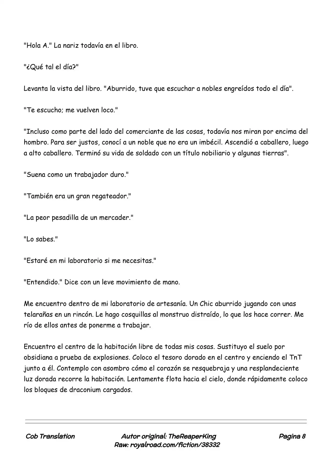 Realidad De Minecraft (Novela) - Capítulo 113 - Página 8 - LectorTMOo