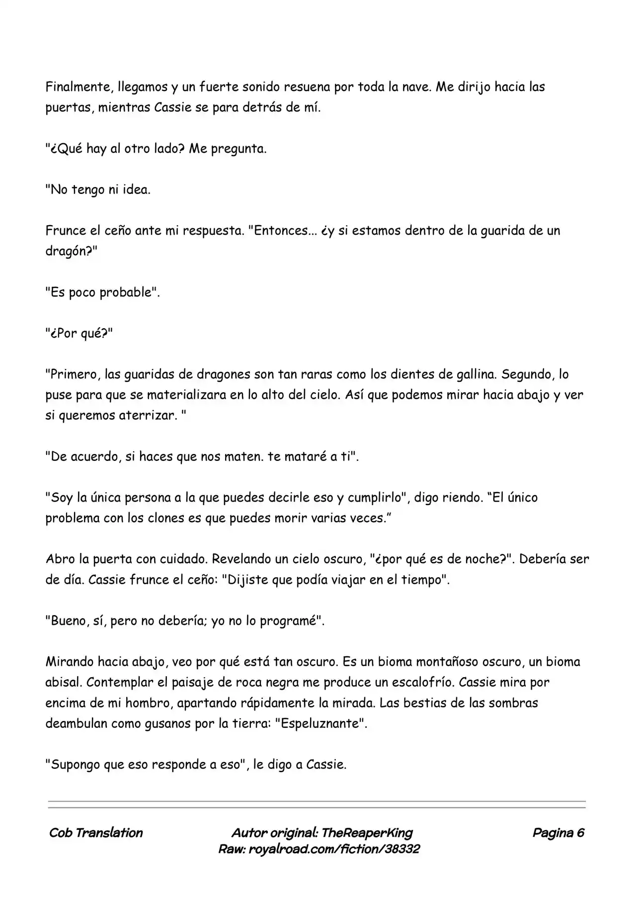 Realidad De Minecraft (Novela) - Capítulo 114 - Página 6 - LectorTMOo