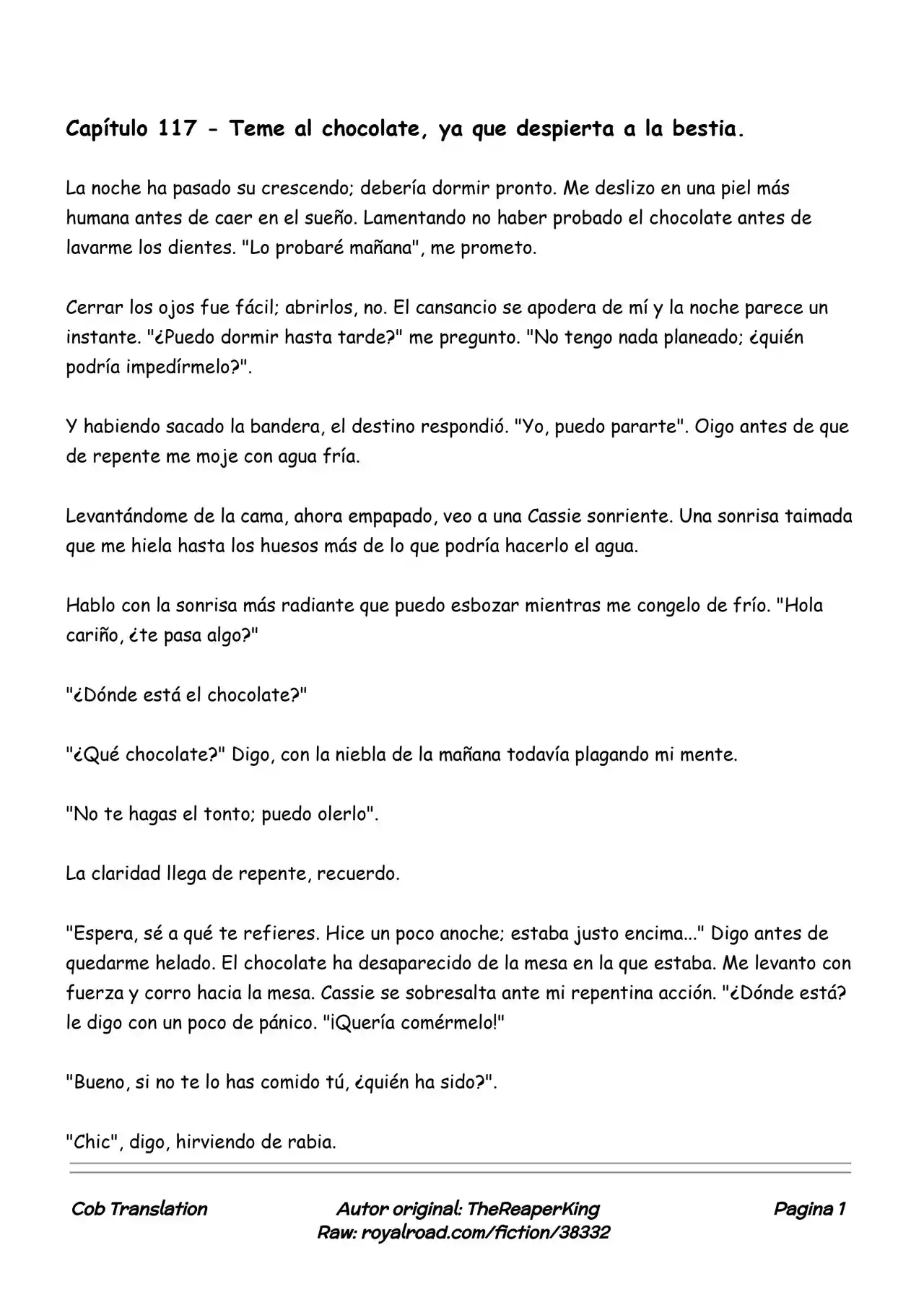 Realidad De Minecraft (Novela) - Capítulo 117 - Página 1 - LectorTMOo