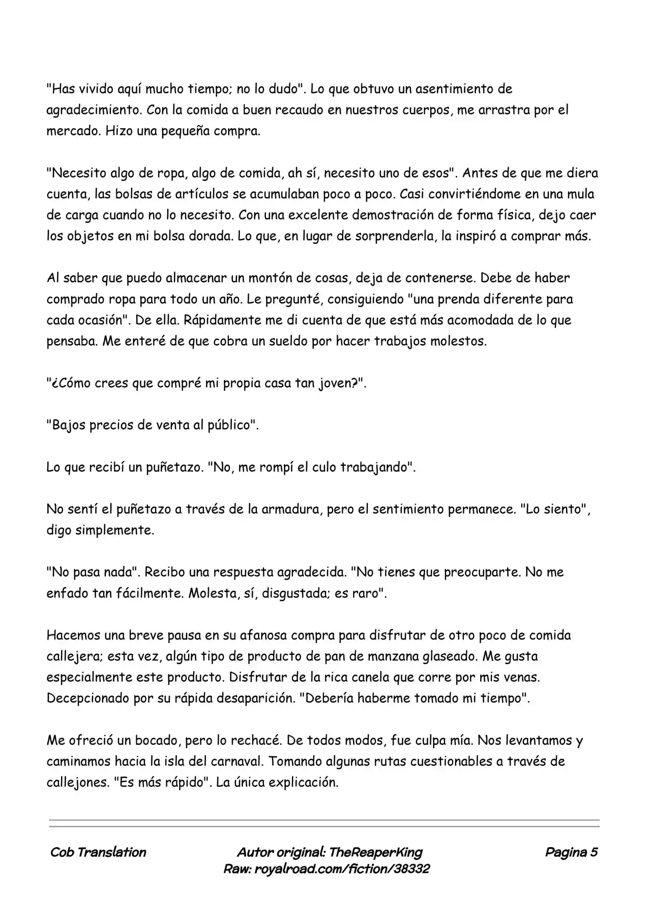 Realidad De Minecraft (Novela) - Capítulo 117 - Página 5 - LectorTMOo