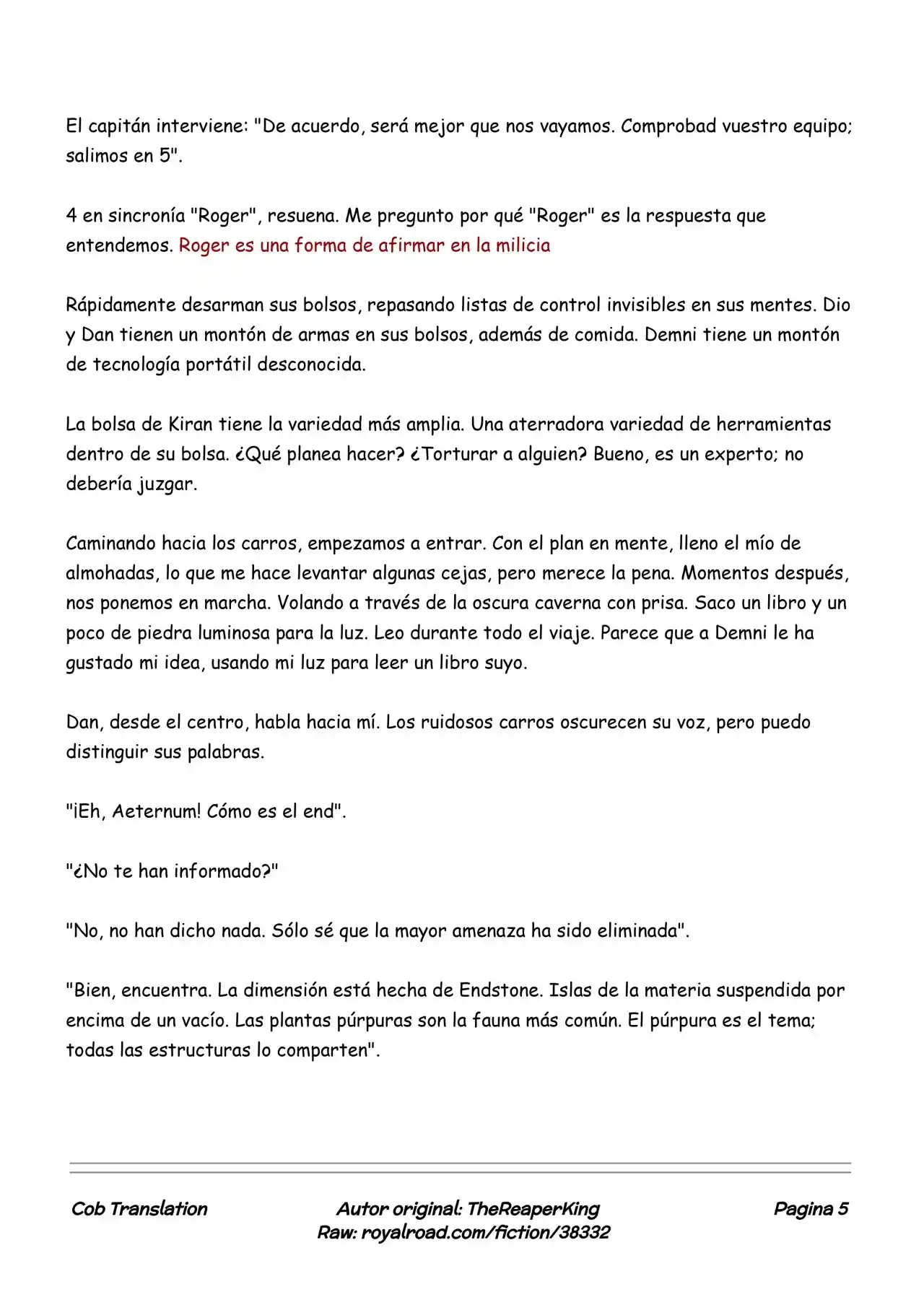 Realidad De Minecraft (Novela) - Capítulo 118 - Página 5 - LectorTMOo