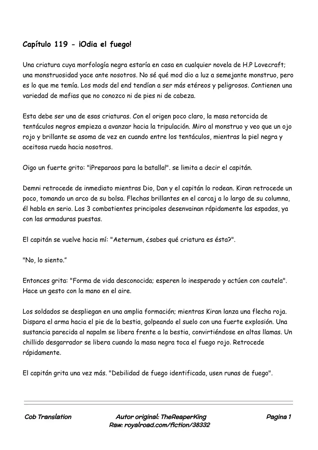 Realidad De Minecraft (Novela) - Capítulo 119 - Página 1 - LectorTMOo