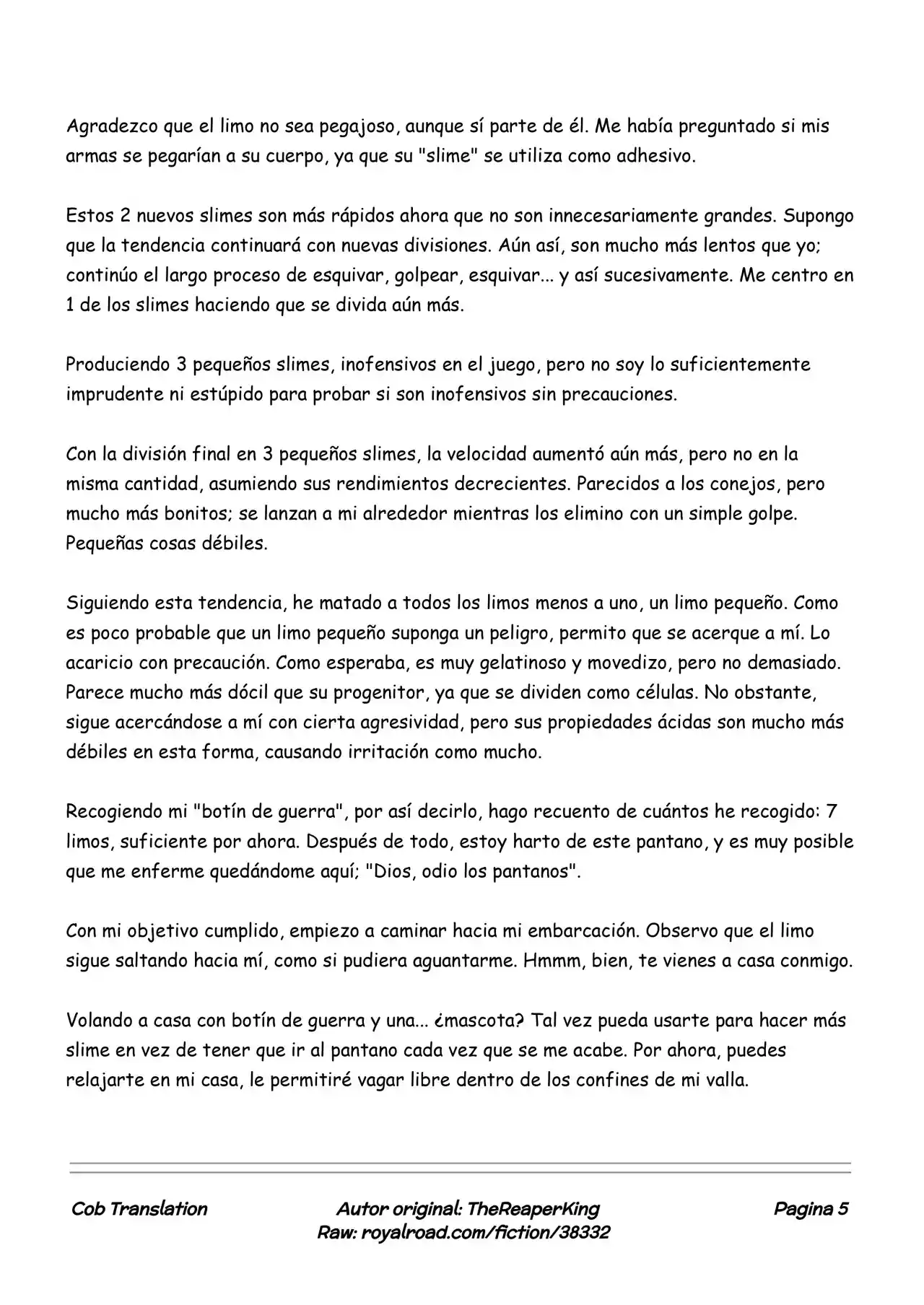 Realidad De Minecraft (Novela) - Capítulo 12 - Página 5 - LectorTMOo