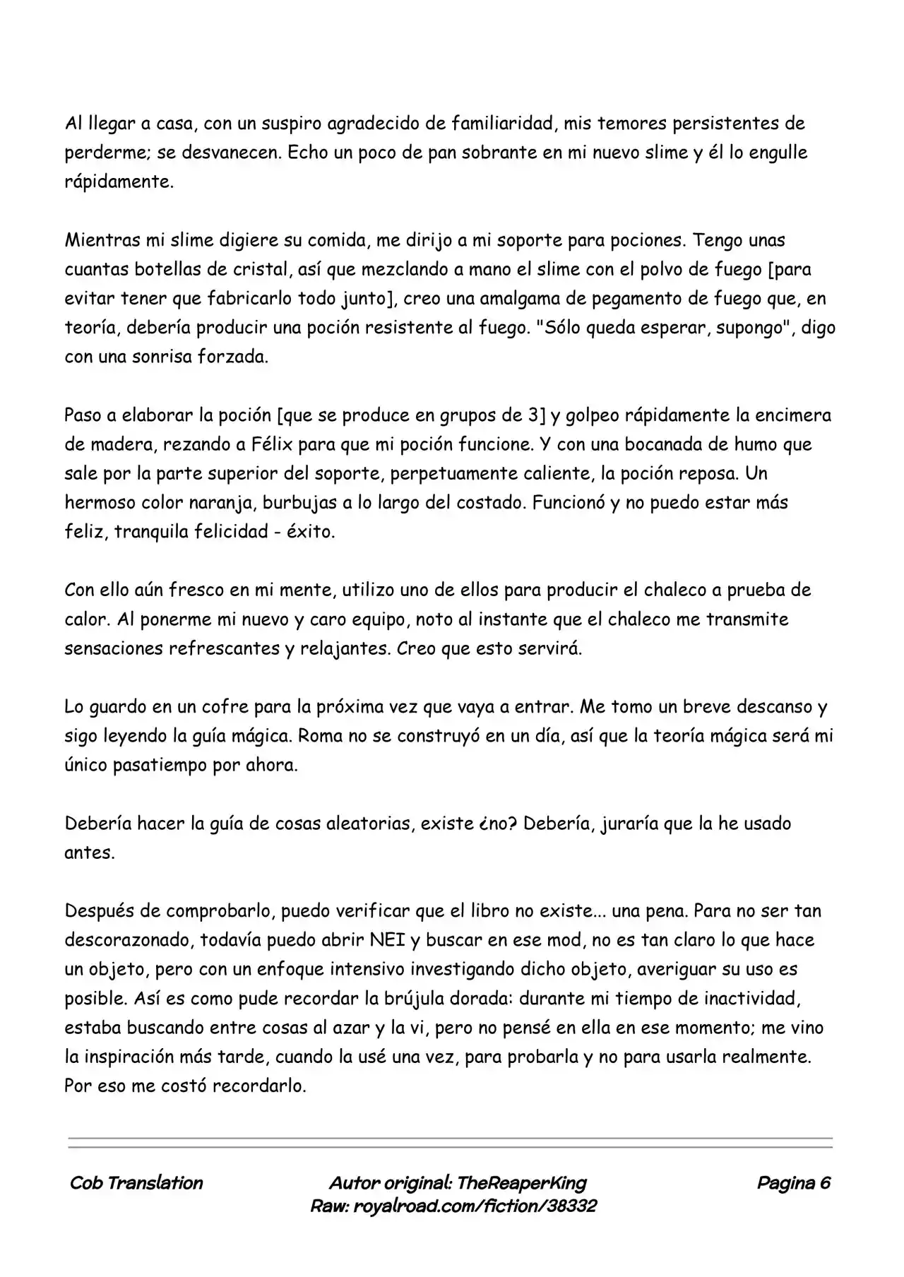 Realidad De Minecraft (Novela) - Capítulo 12 - Página 6 - LectorTMOo