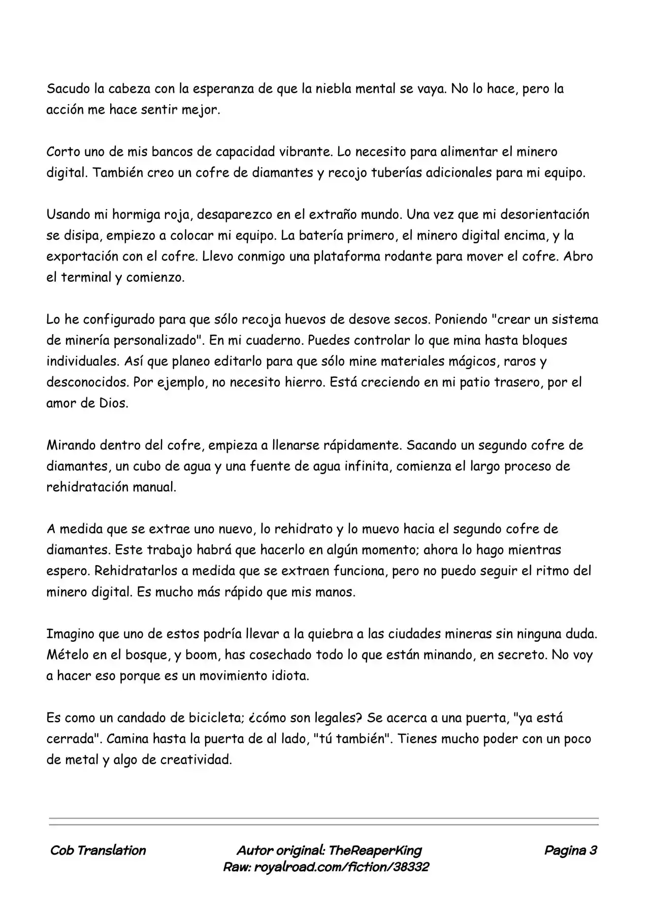 Realidad De Minecraft (Novela) - Capítulo 123 - Página 3 - LectorTMOo