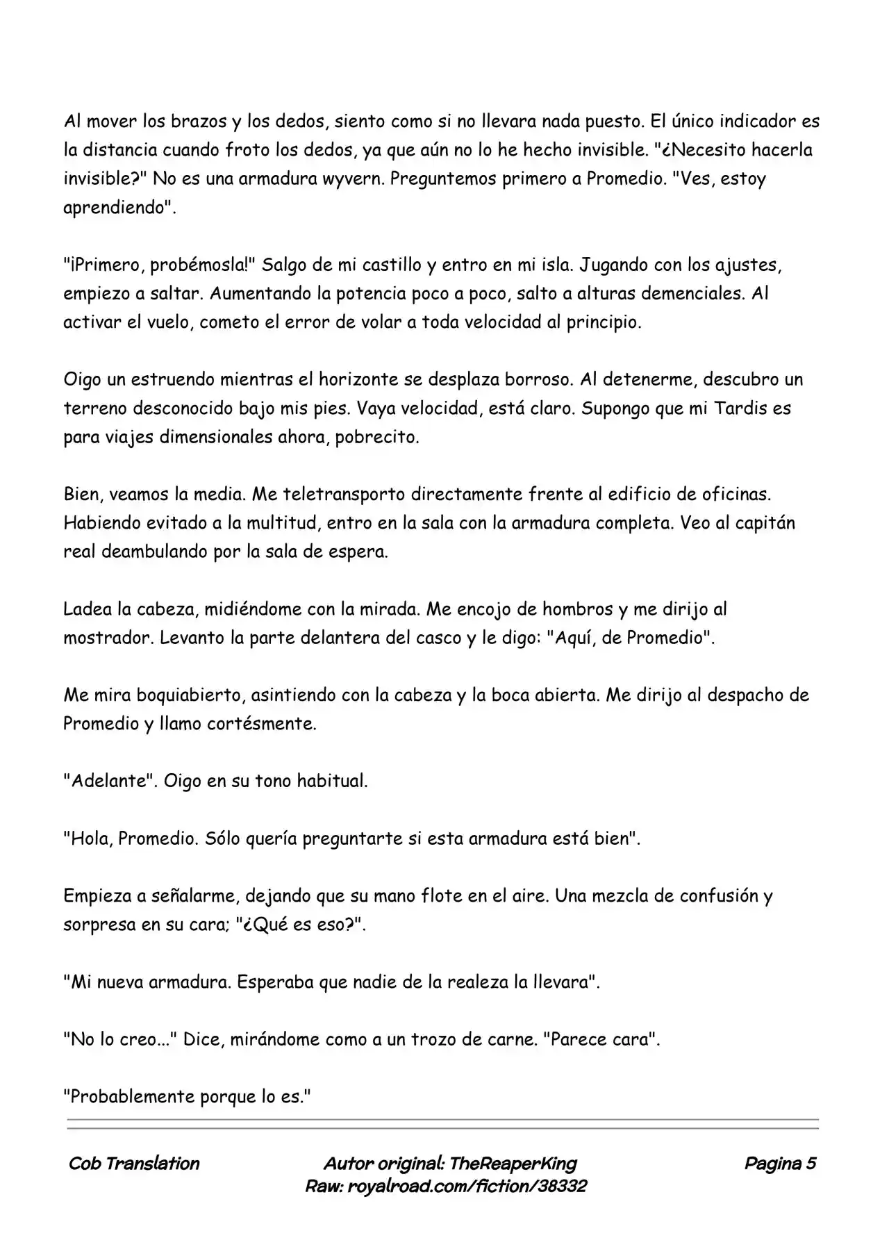 Realidad De Minecraft (Novela) - Capítulo 123 - Página 5 - LectorTMOo