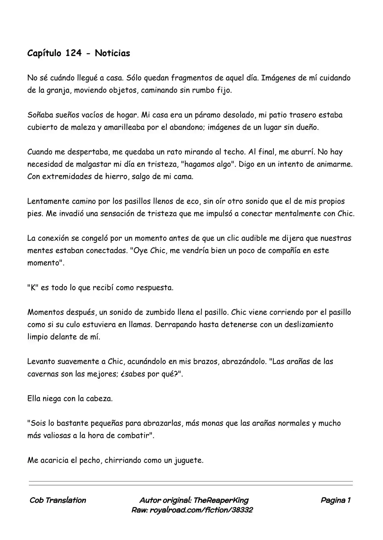 Realidad De Minecraft (Novela) - Capítulo 124 - Página 1 - LectorTMOo