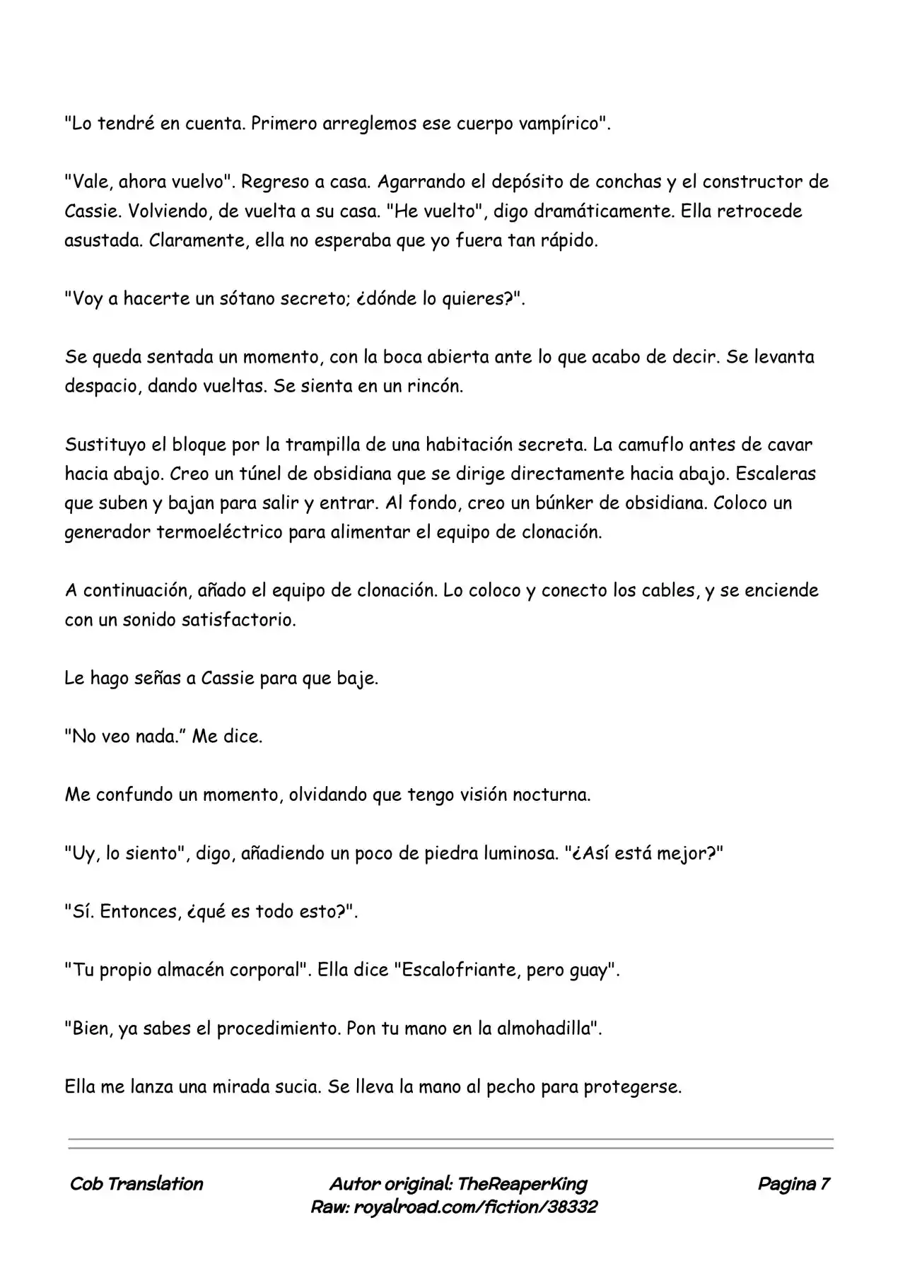Realidad De Minecraft (Novela) - Capítulo 125 - Página 7 - LectorTMOo