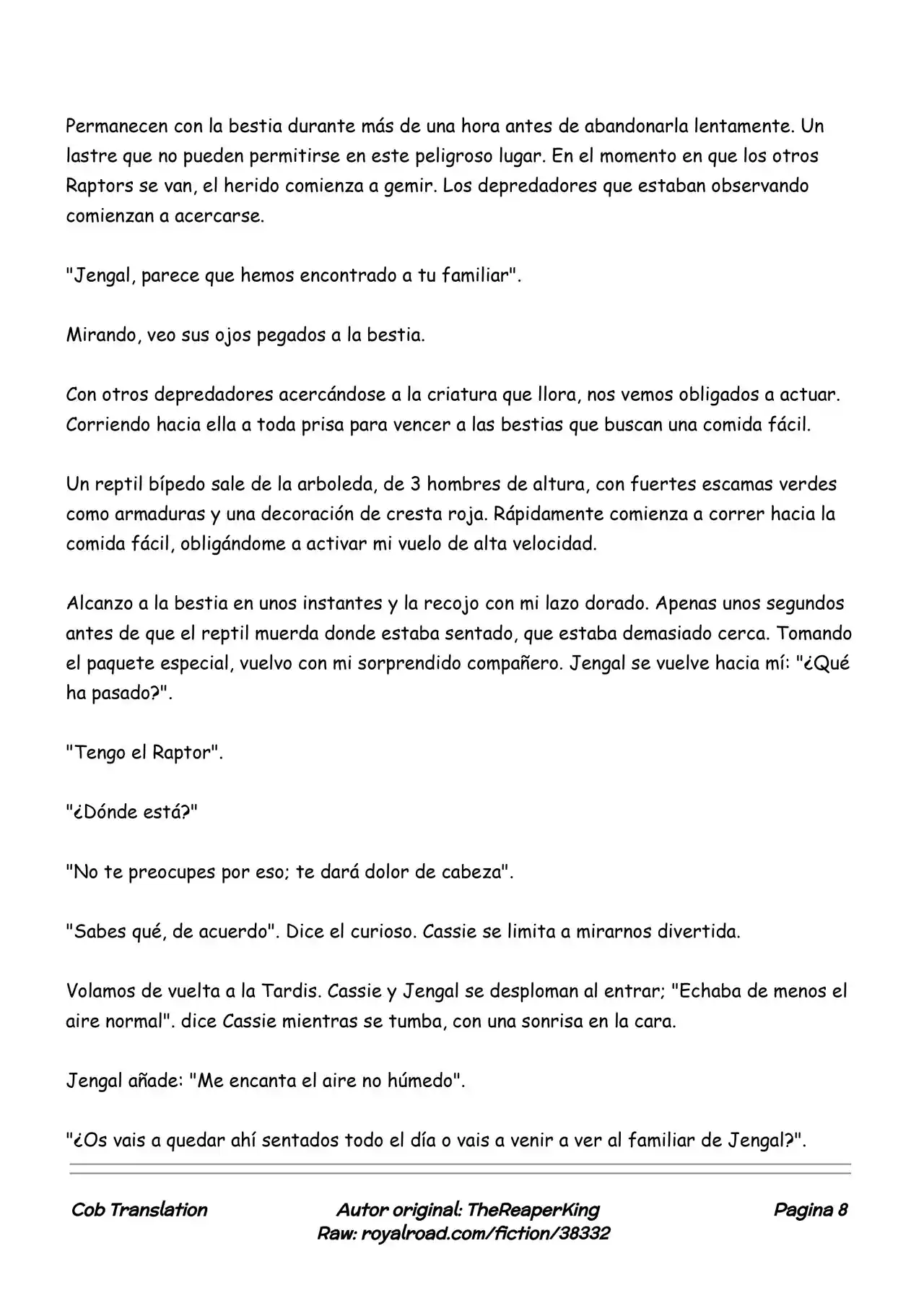 Realidad De Minecraft (Novela) - Capítulo 128 - Página 8 - LectorTMOo