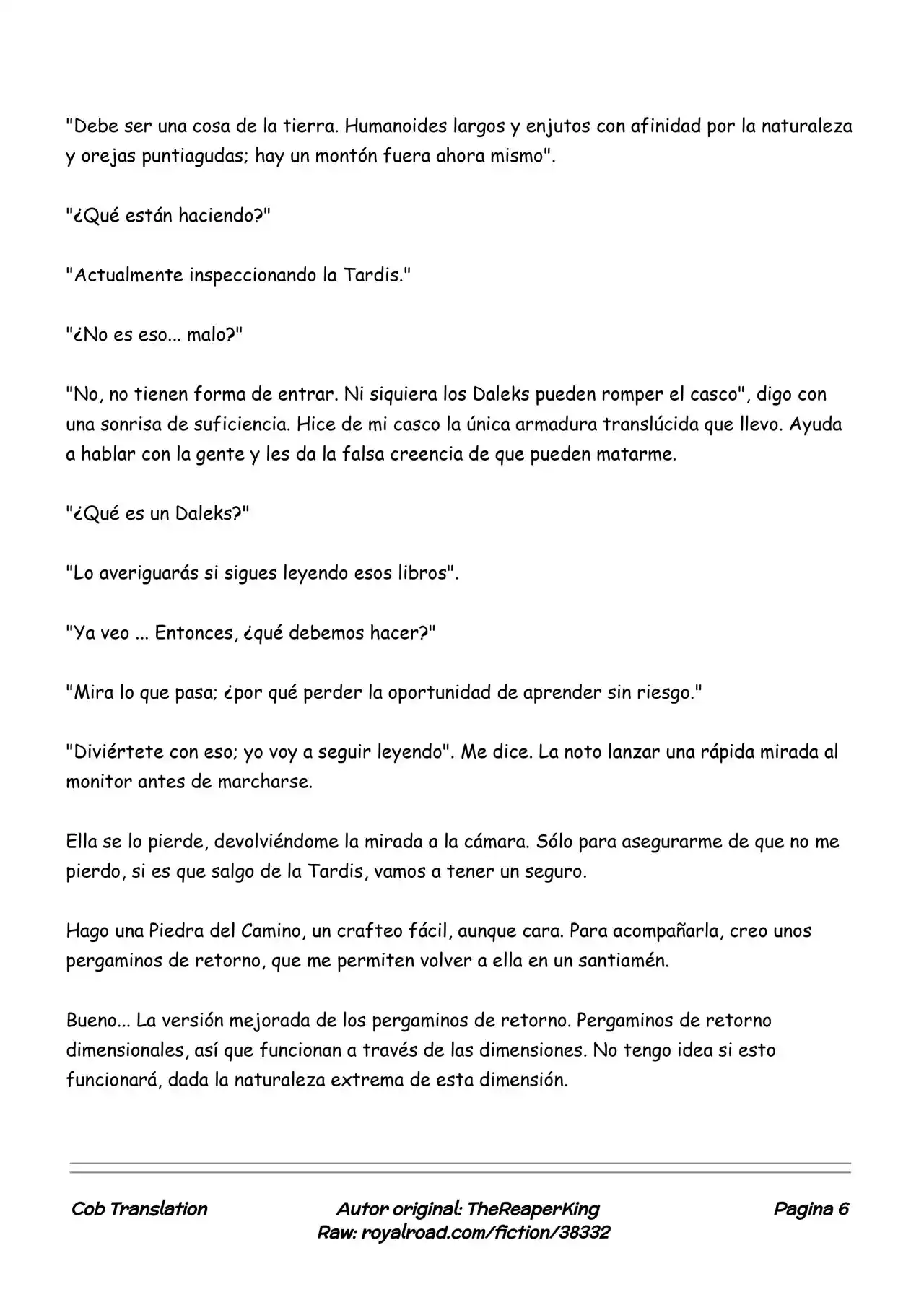 Realidad De Minecraft (Novela) - Capítulo 130 - Página 6 - LectorTMOo