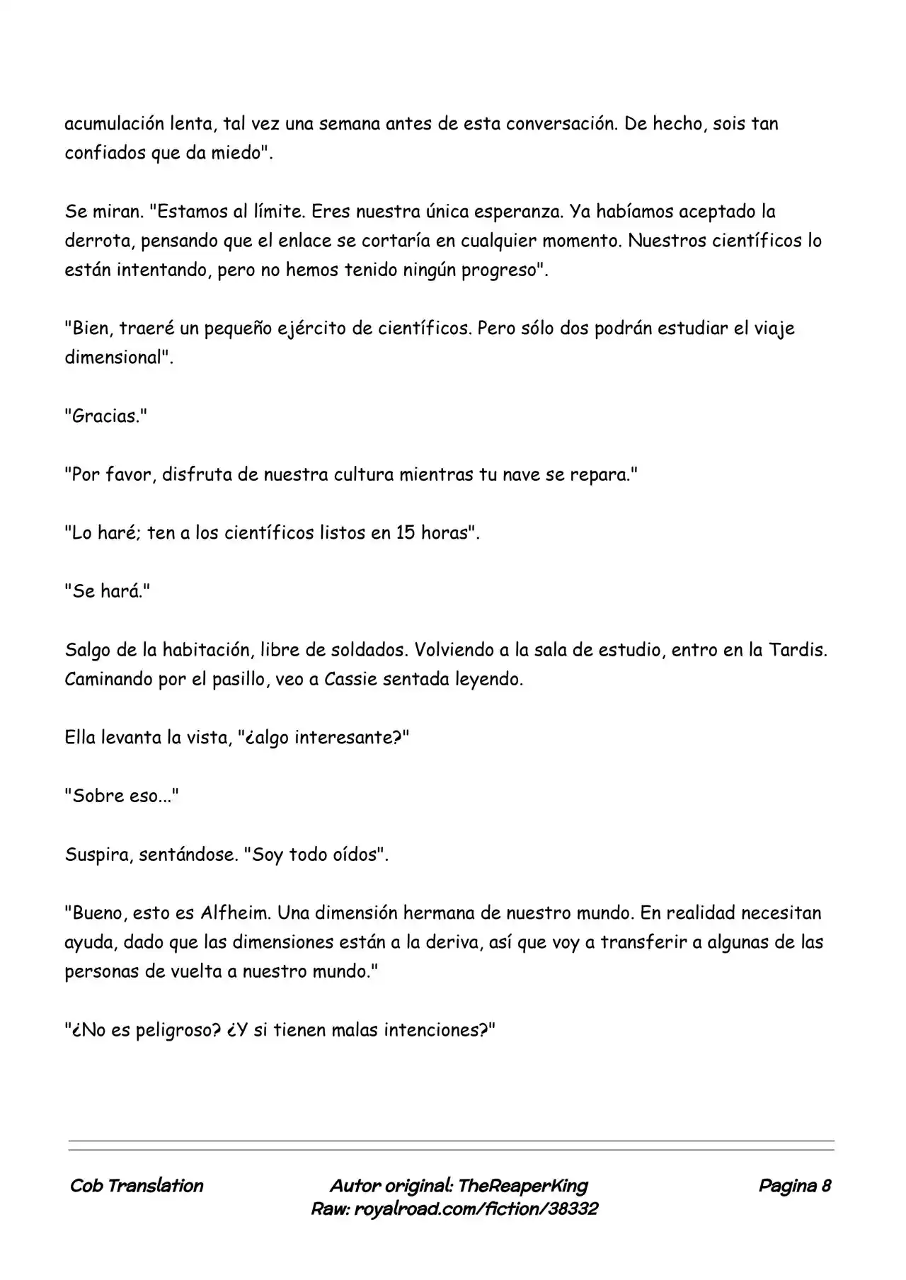 Realidad De Minecraft (Novela) - Capítulo 131 - Página 8 - LectorTMOo