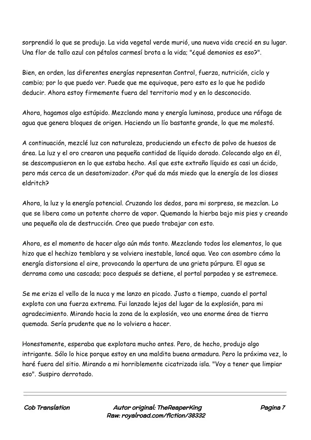 Realidad De Minecraft (Novela) - Capítulo 133 - Página 7 - LectorTMOo
