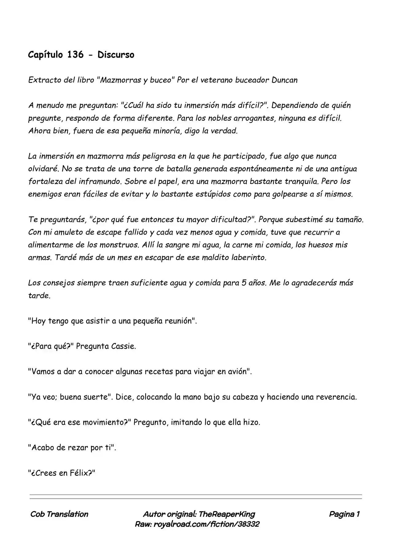 Realidad De Minecraft (Novela) - Capítulo 136 - Página 1 - LectorTMOo
