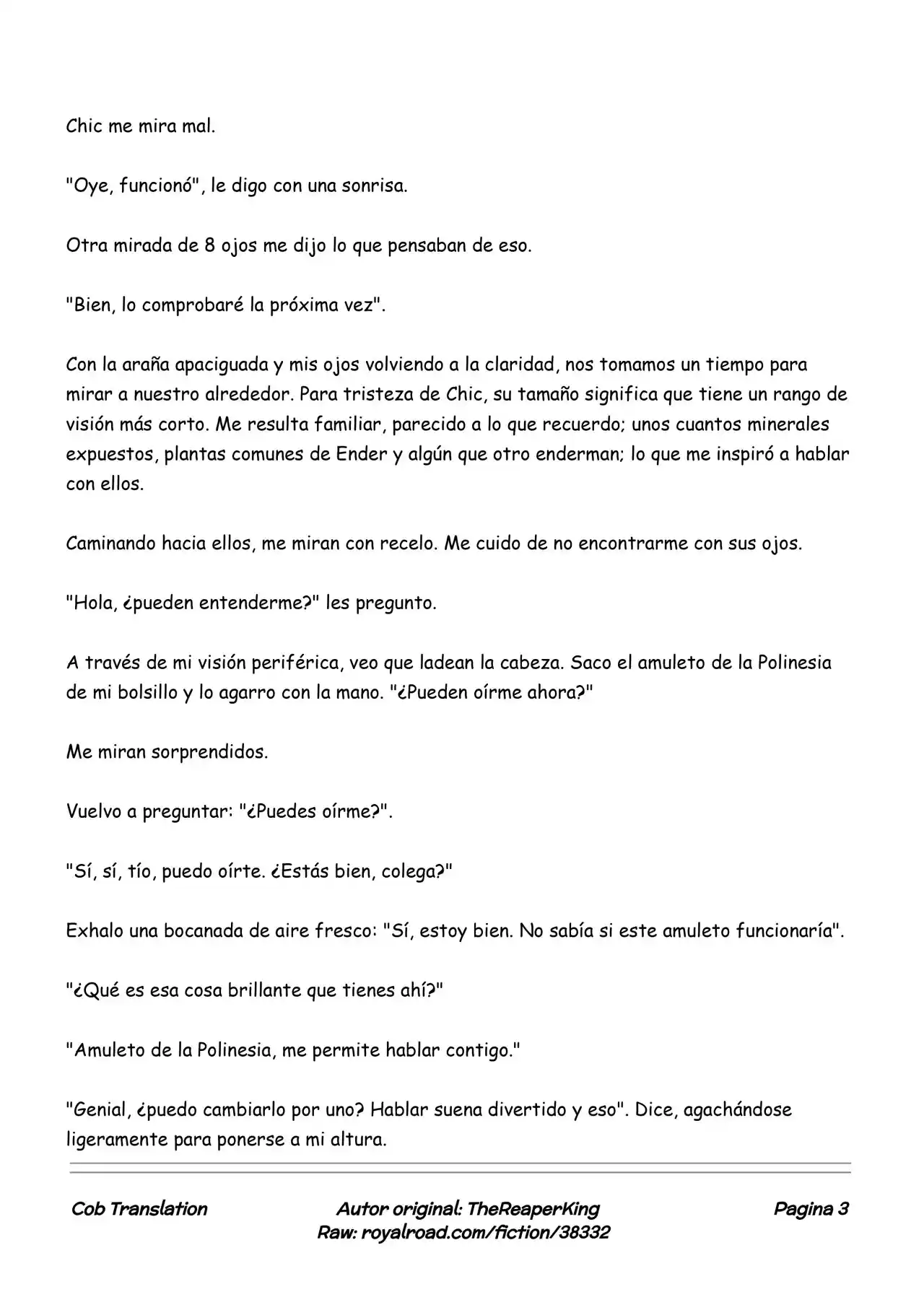 Realidad De Minecraft (Novela) - Capítulo 137 - Página 3 - LectorTMOo