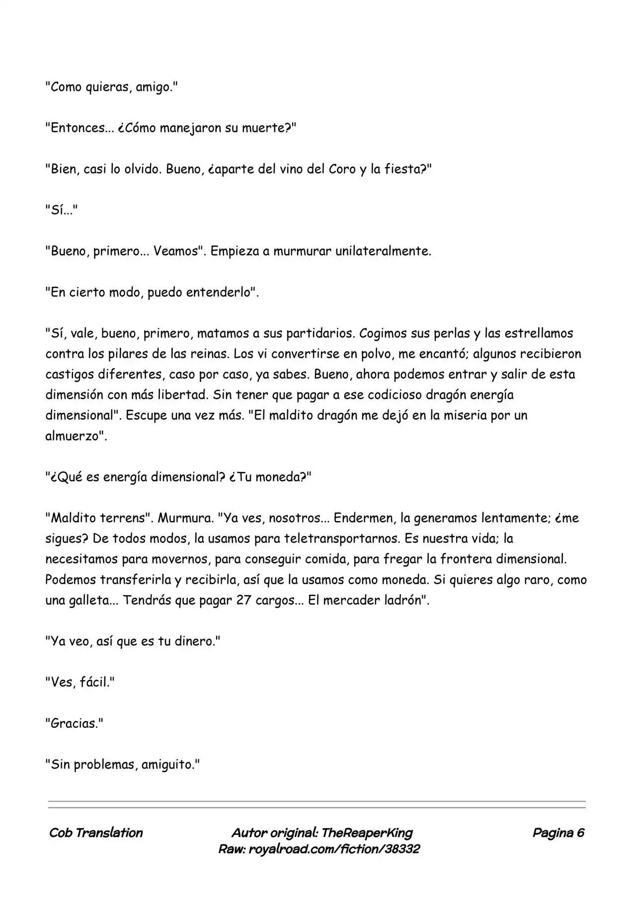 Realidad De Minecraft (Novela) - Capítulo 137 - Página 6 - LectorTMOo