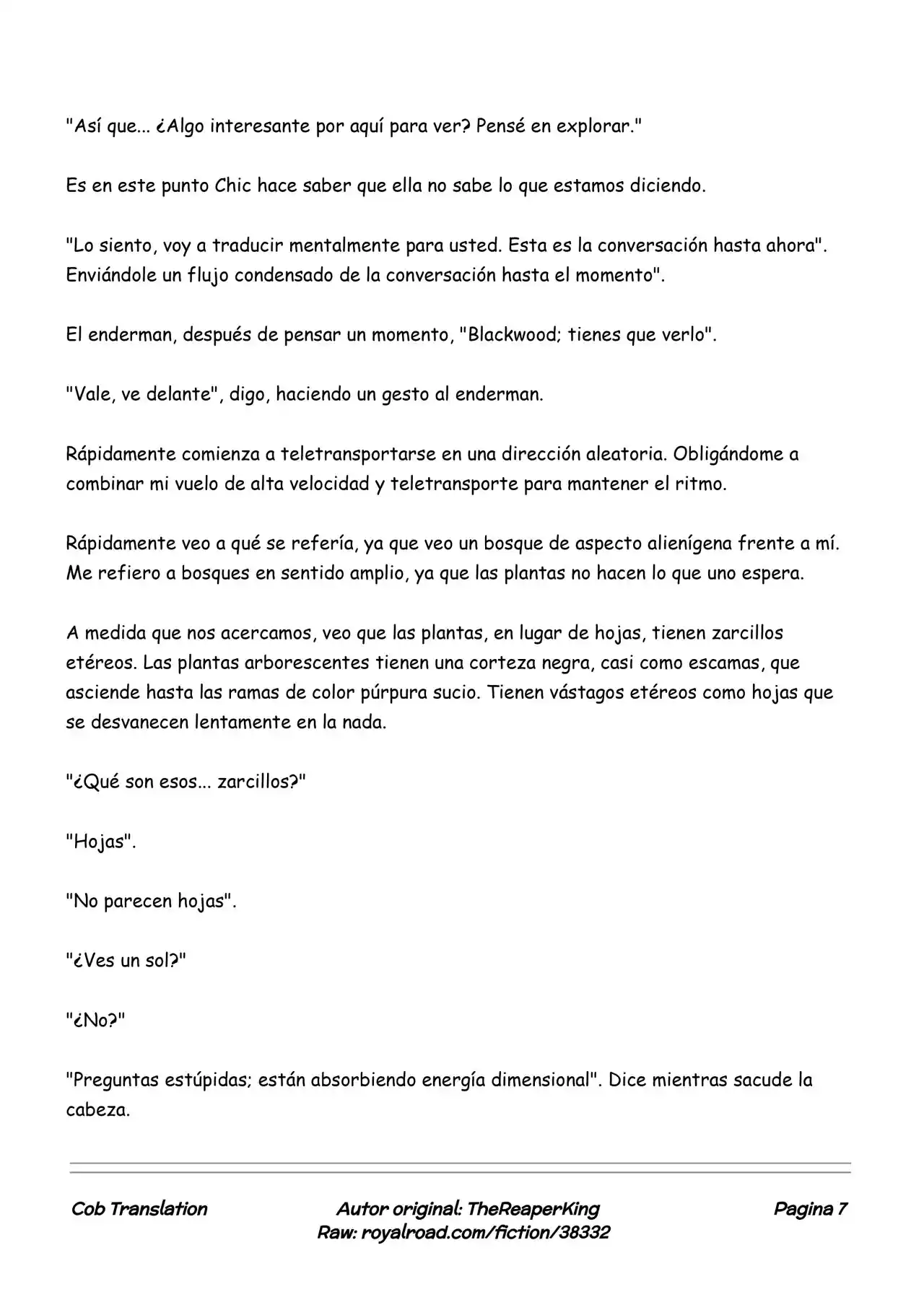 Realidad De Minecraft (Novela) - Capítulo 137 - Página 7 - LectorTMOo