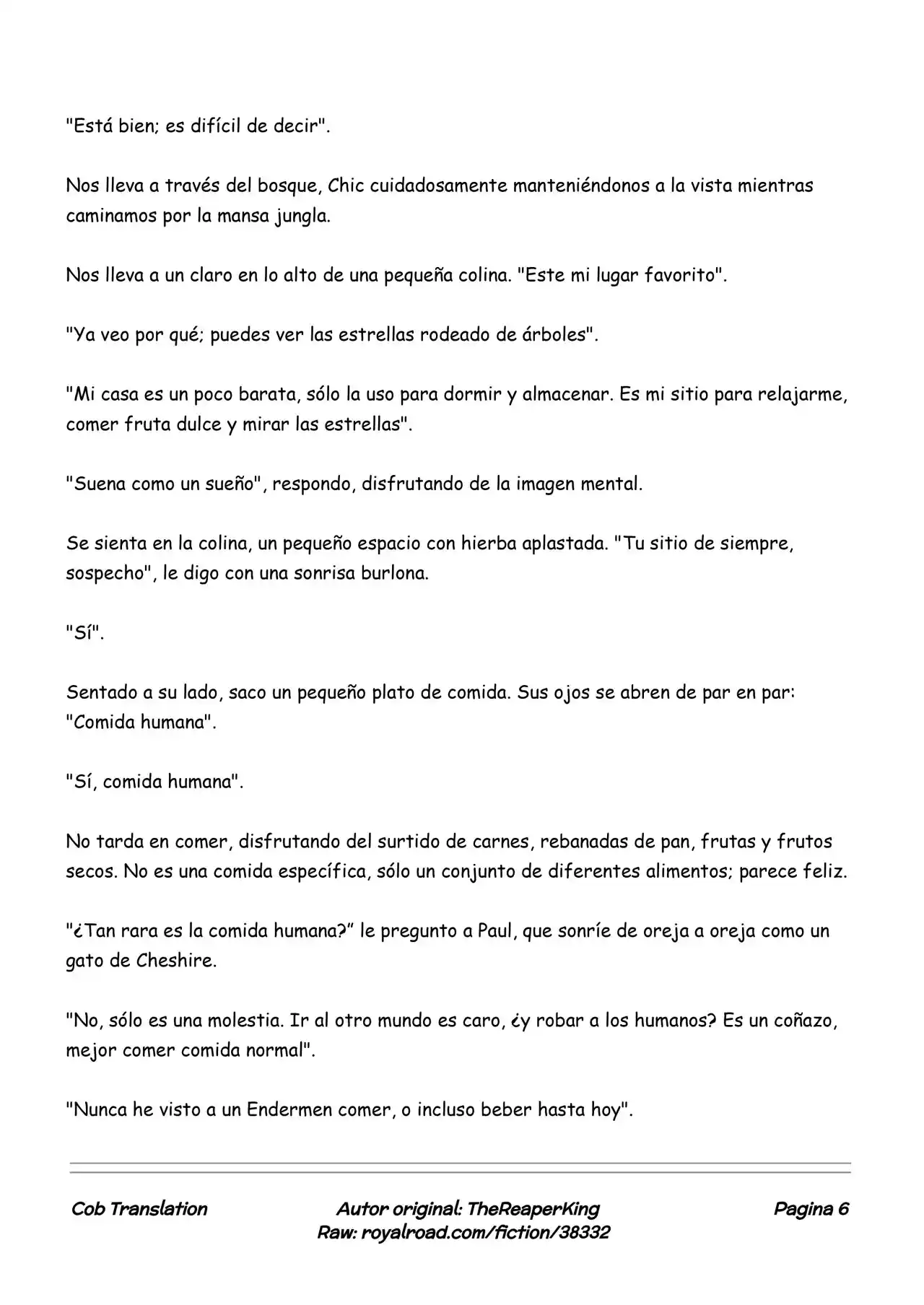 Realidad De Minecraft (Novela) - Capítulo 139 - Página 6 - LectorTMOo