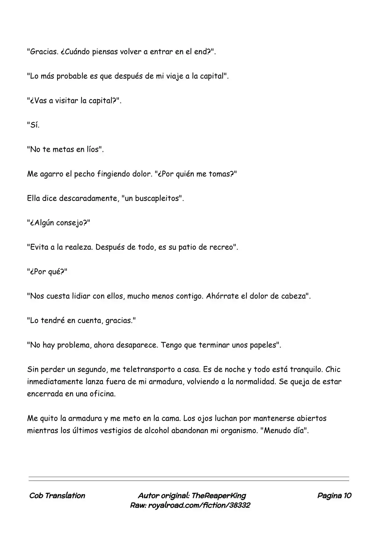 Realidad De Minecraft (Novela) - Capítulo 139 - Página 10 - LectorTMOo