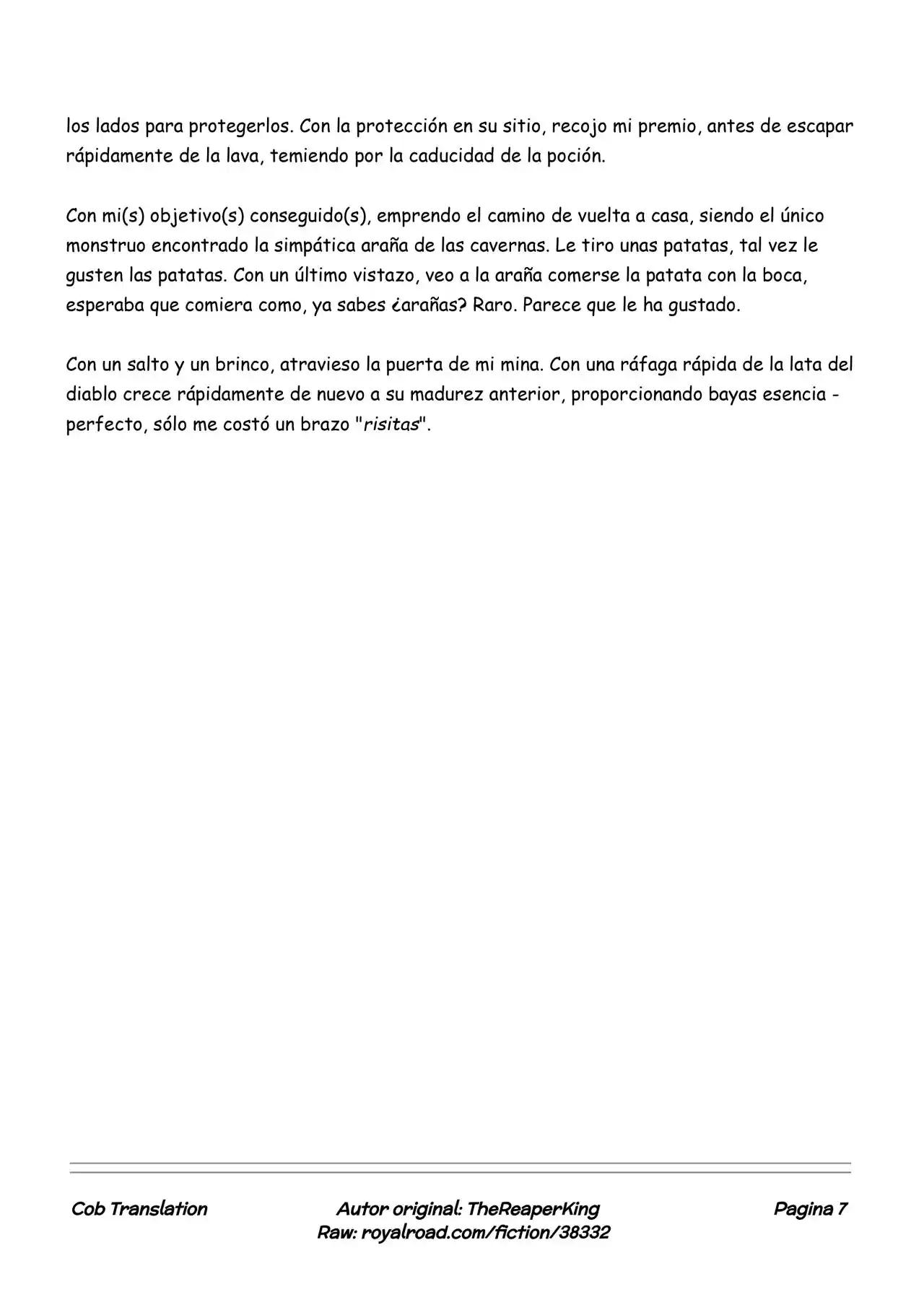 Realidad De Minecraft (Novela) - Capítulo 14 - Página 7 - LectorTMOo