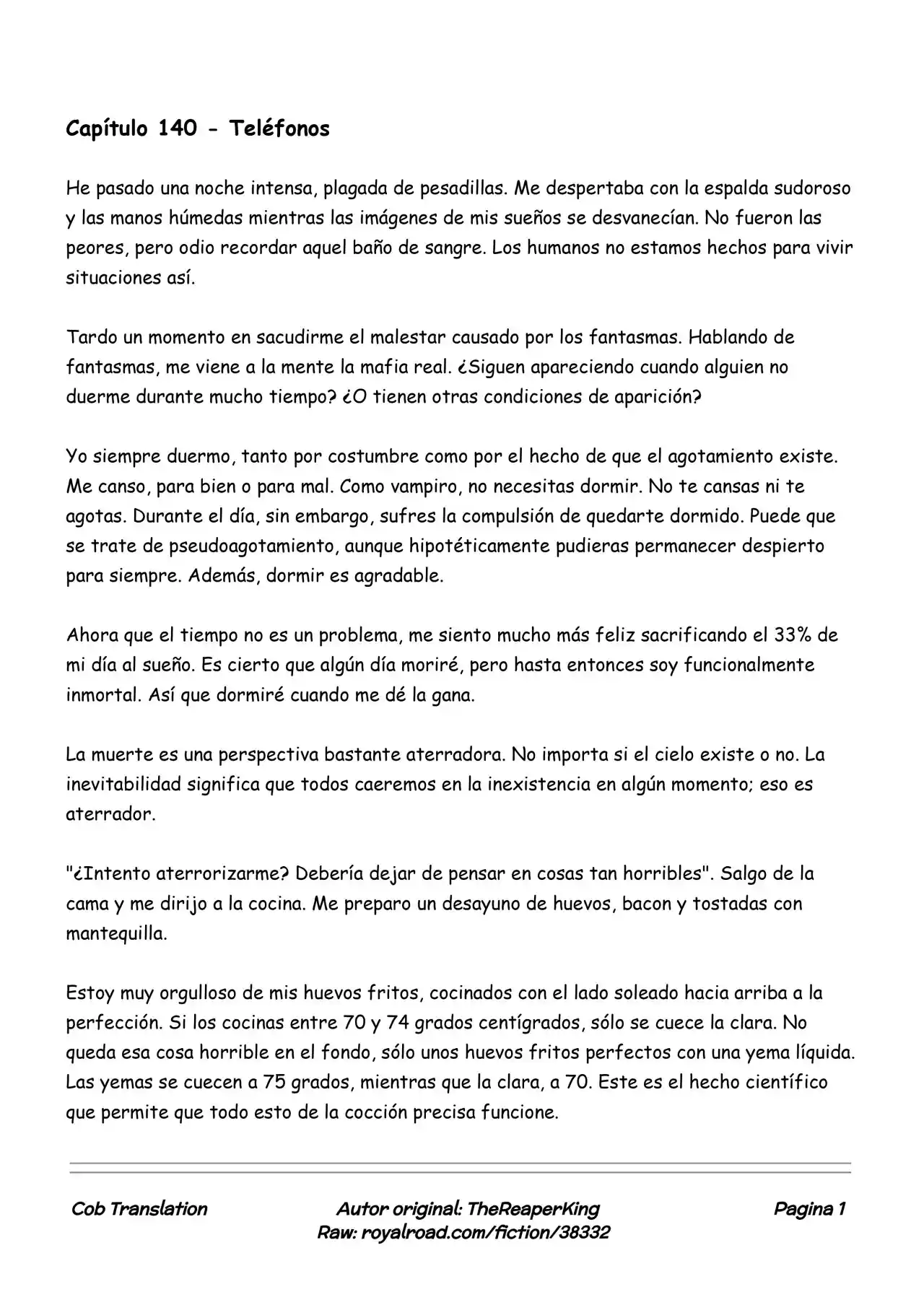 Realidad De Minecraft (Novela) - Capítulo 140 - Página 1 - LectorTMOo