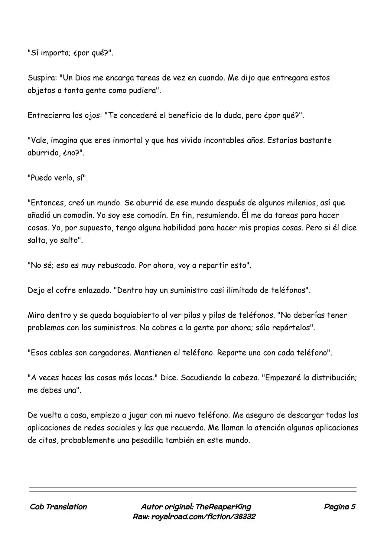 Realidad De Minecraft (Novela) - Capítulo 140 - Página 5 - LectorTMOo