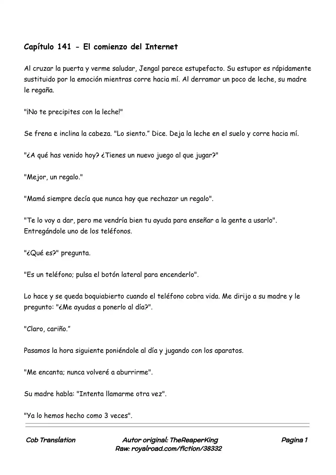 Realidad De Minecraft (Novela) - Capítulo 141 - Página 1 - LectorTMOo