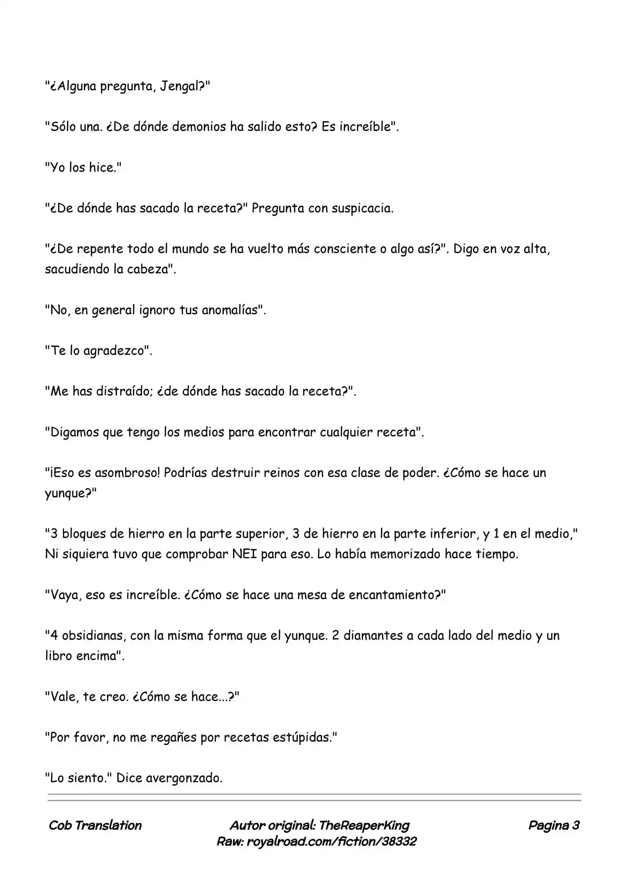 Realidad De Minecraft (Novela) - Capítulo 141 - Página 3 - LectorTMOo