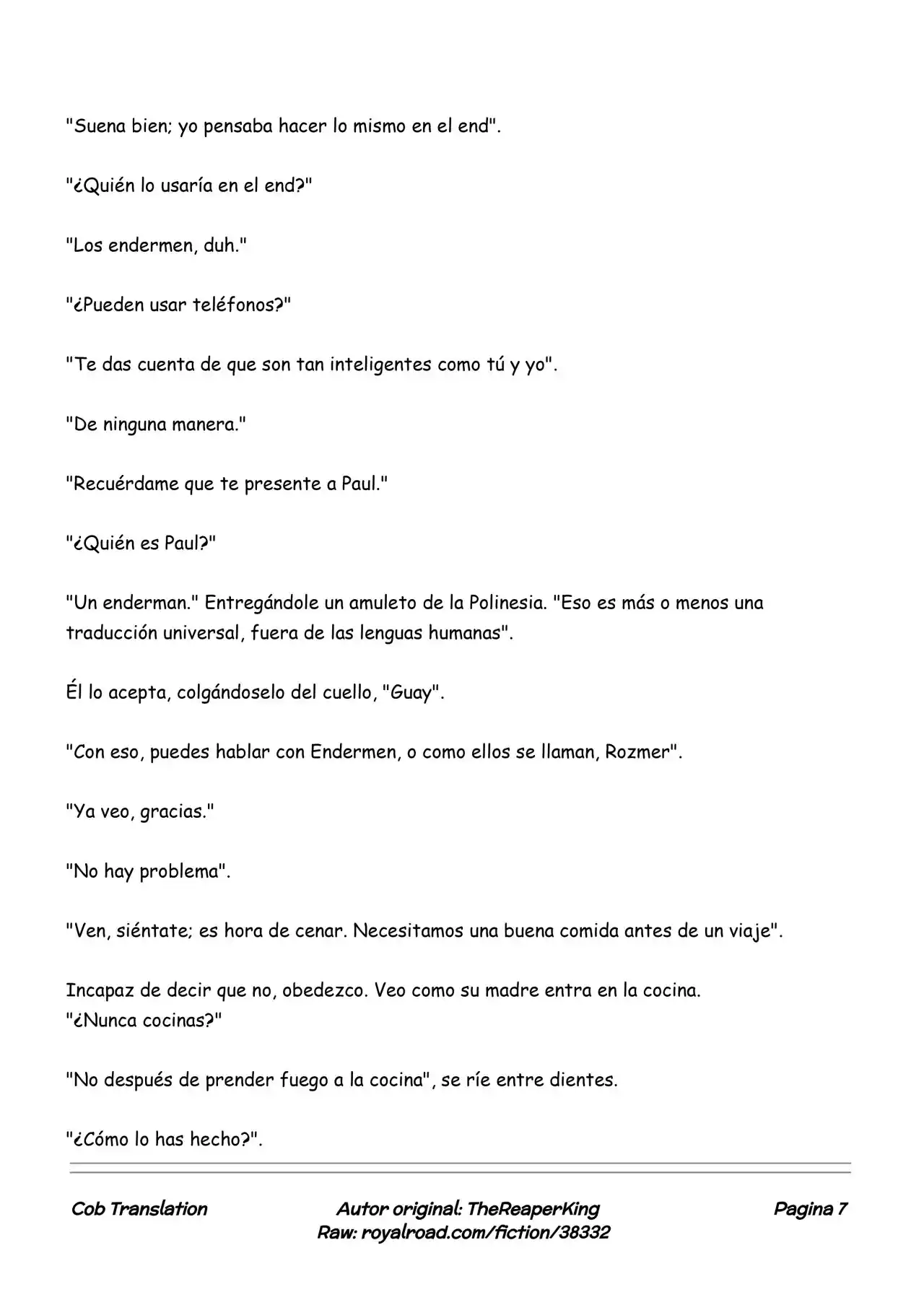 Realidad De Minecraft (Novela) - Capítulo 143 - Página 7 - LectorTMOo