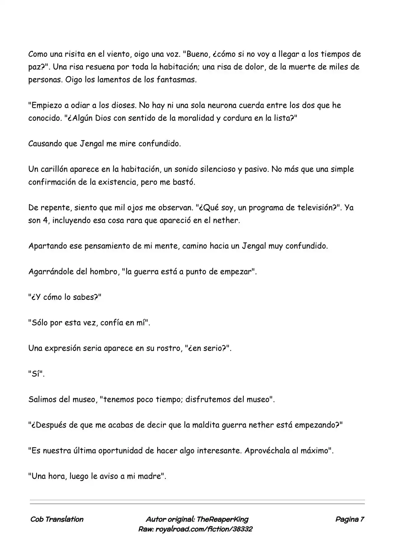 Realidad De Minecraft (Novela) - Capítulo 157 - Página 7 - LectorTMOo