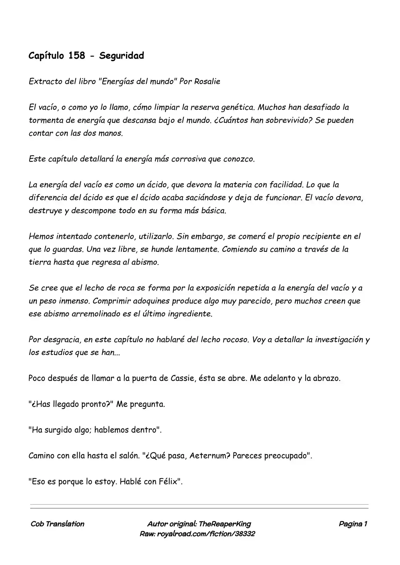 Realidad De Minecraft (Novela) - Capítulo 158 - Página 1 - LectorTMOo