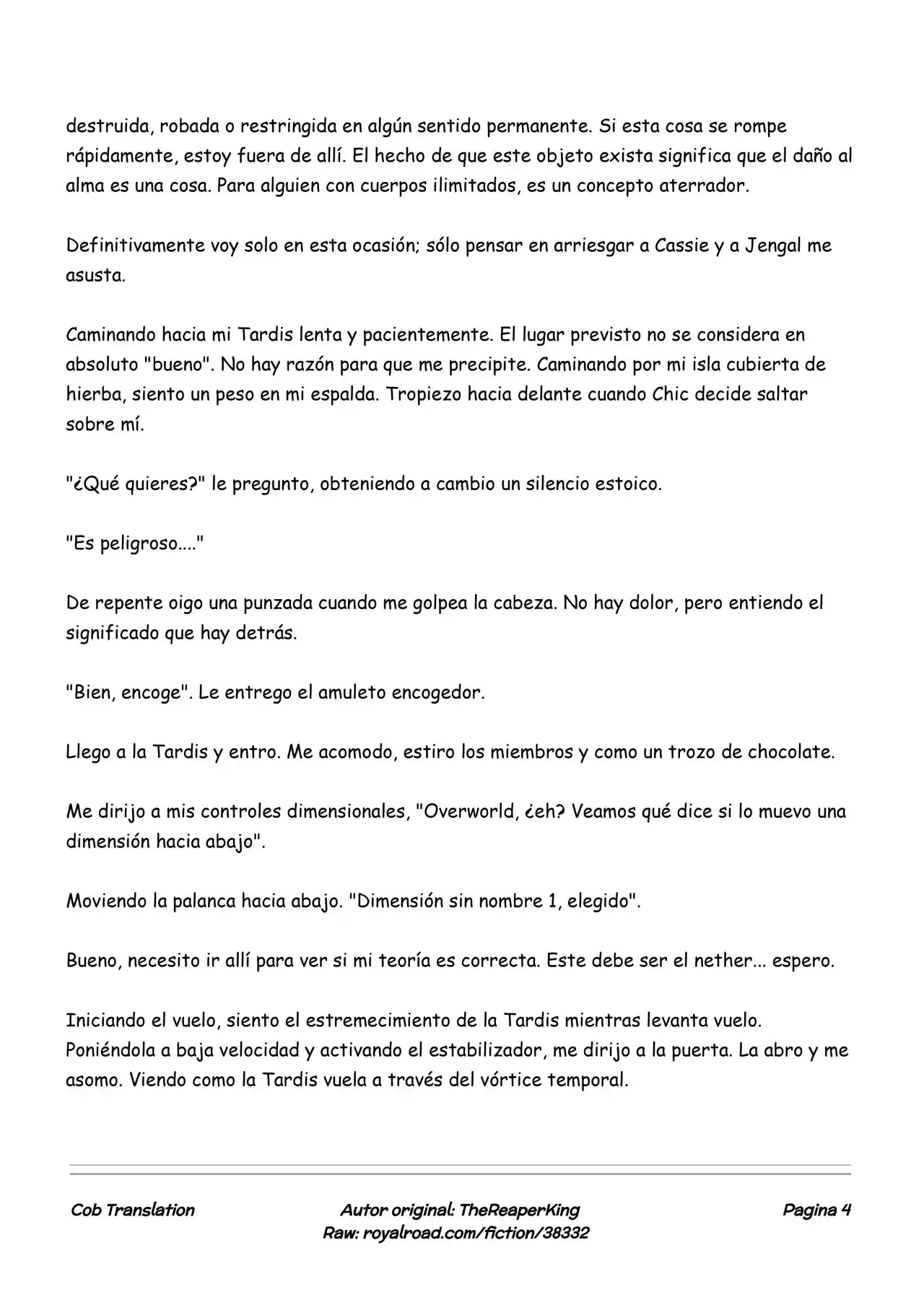 Realidad De Minecraft (Novela) - Capítulo 161 - Página 4 - LectorTMOo