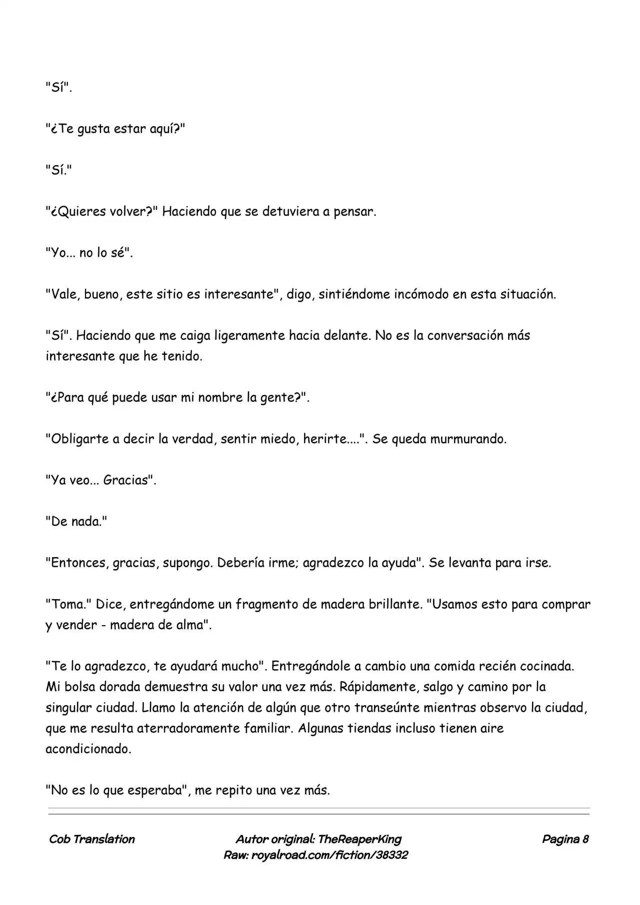 Realidad De Minecraft (Novela) - Capítulo 161 - Página 8 - LectorTMOo