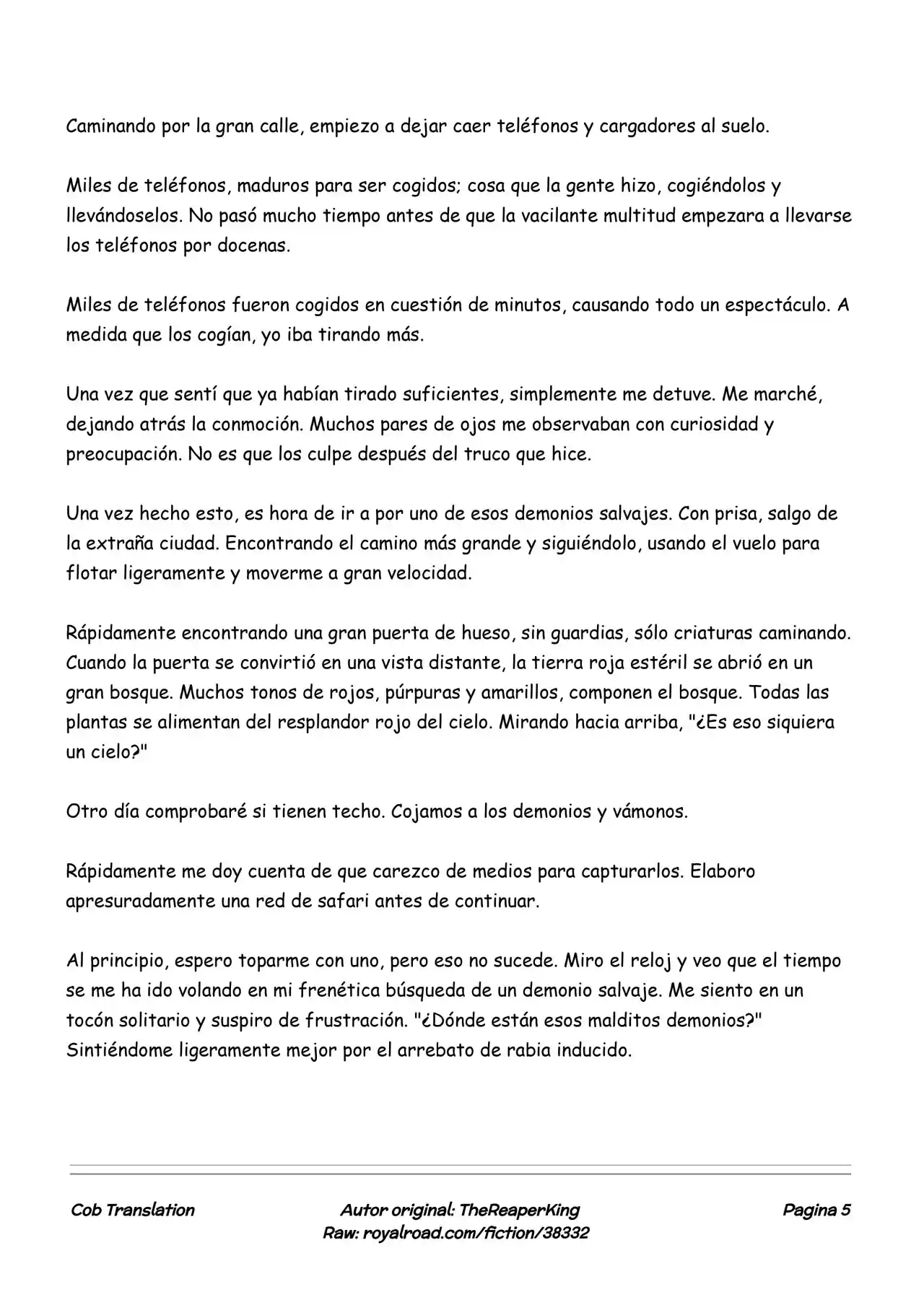 Realidad De Minecraft (Novela) - Capítulo 162 - Página 5 - LectorTMOo