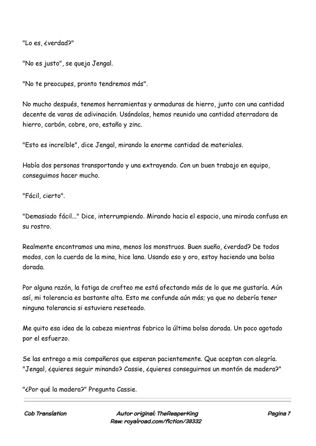 Realidad De Minecraft (Novela) - Capítulo 164 - Página 7 - LectorTMOo