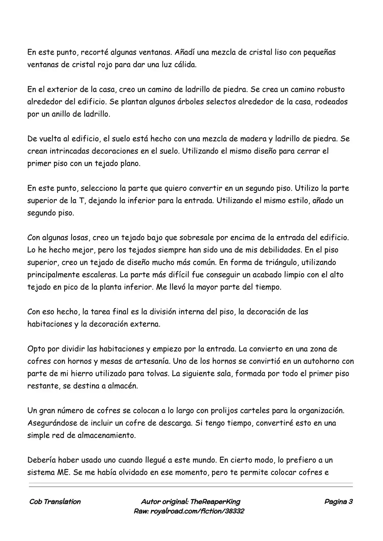 Realidad De Minecraft (Novela) - Capítulo 165 - Página 3 - LectorTMOo
