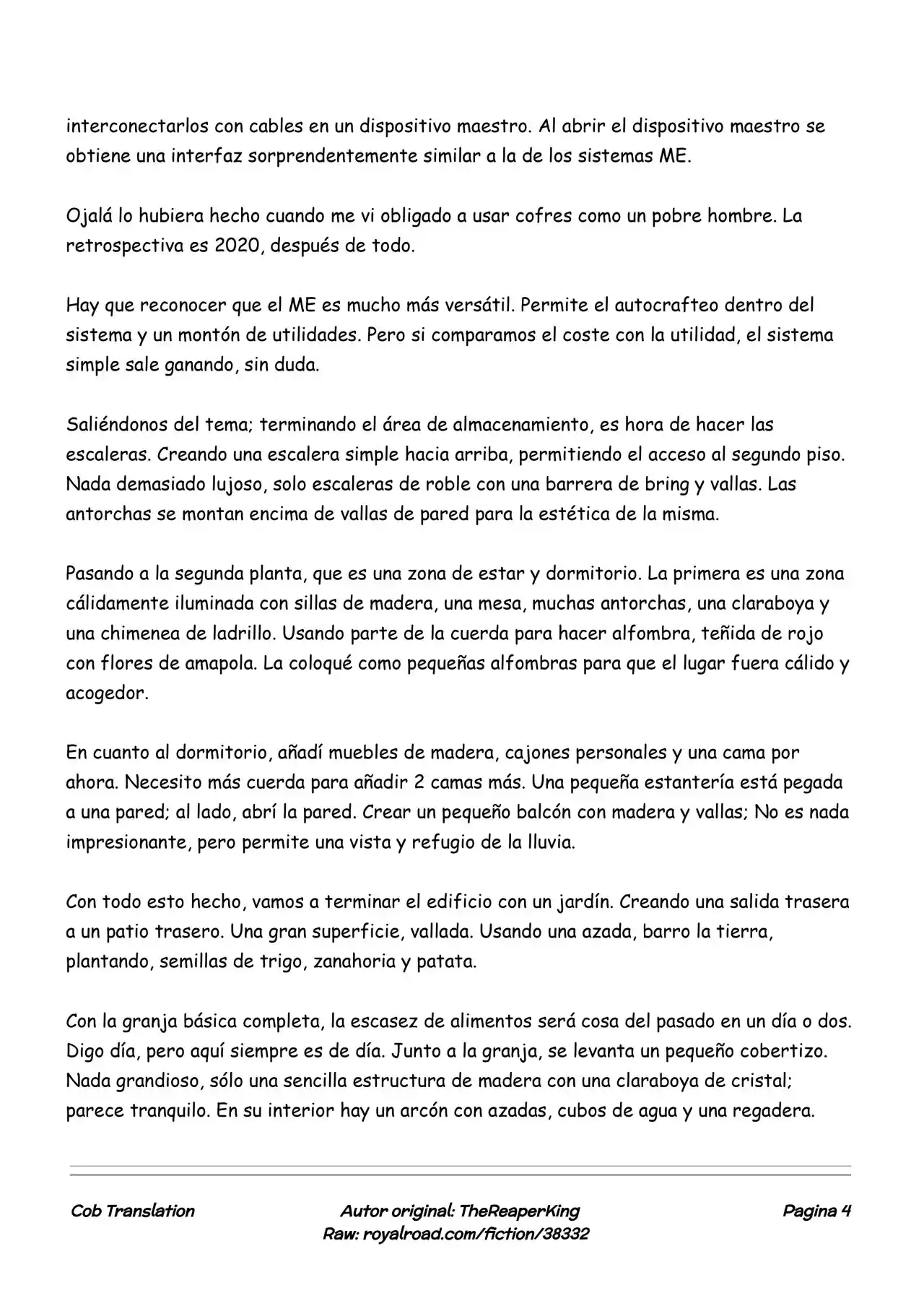 Realidad De Minecraft (Novela) - Capítulo 165 - Página 4 - LectorTMOo