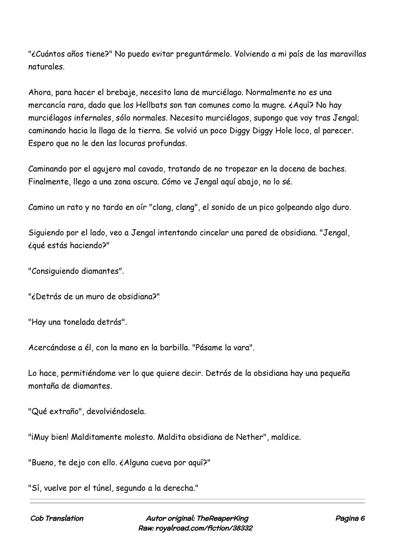 Realidad De Minecraft (Novela) - Capítulo 165 - Página 6 - LectorTMOo