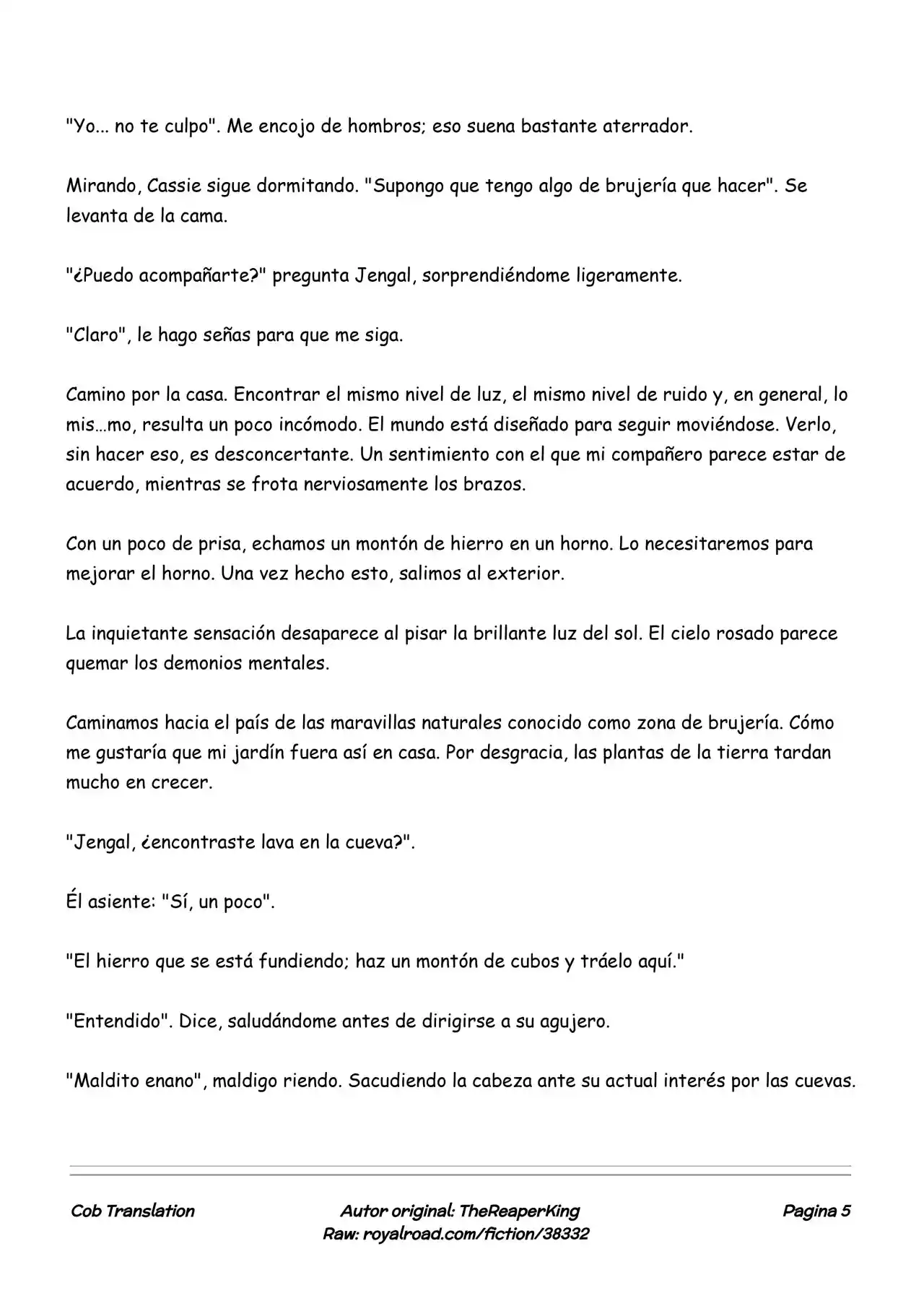 Realidad De Minecraft (Novela) - Capítulo 167 - Página 5 - LectorTMOo