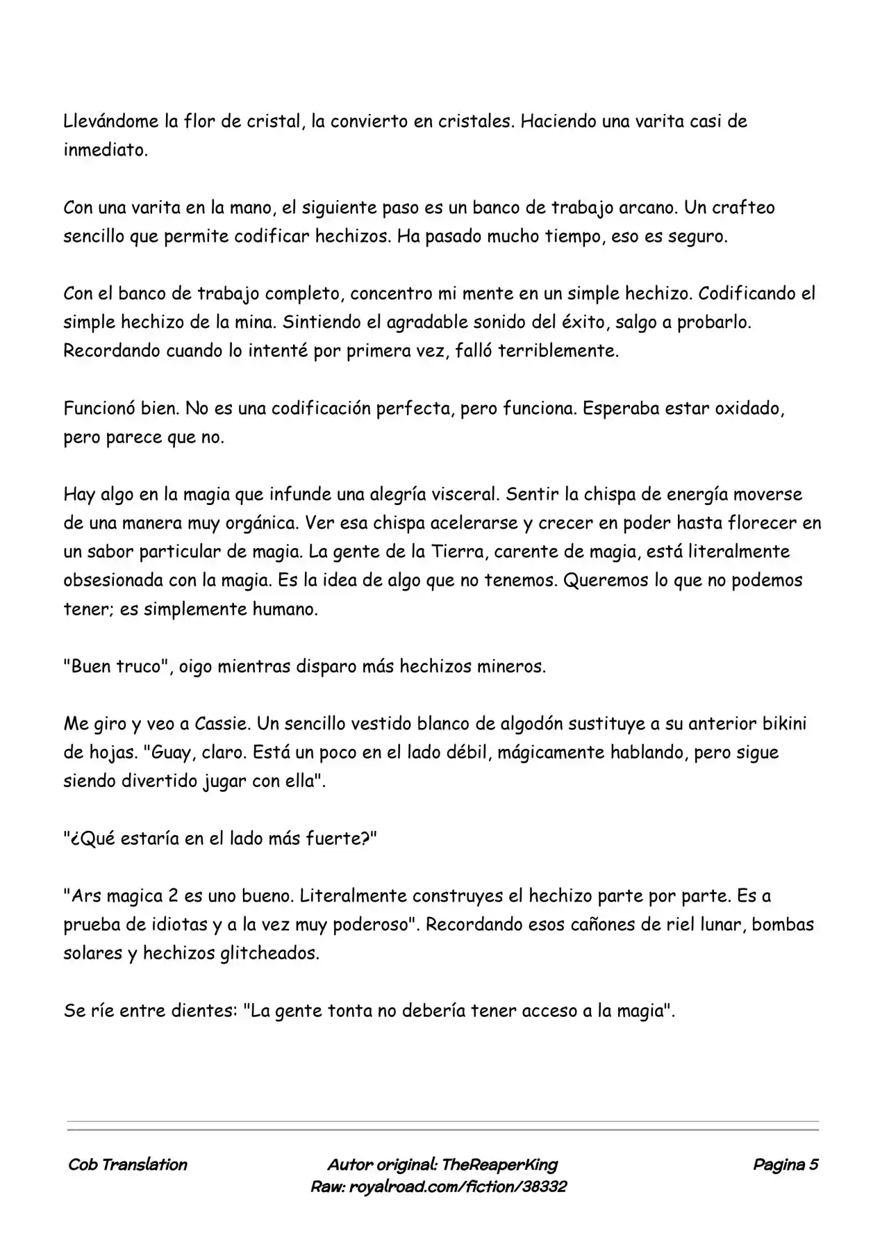 Realidad De Minecraft (Novela) - Capítulo 169 - Página 5 - LectorTMOo