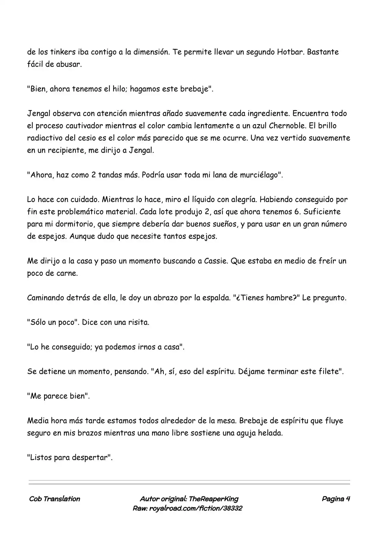 Realidad De Minecraft (Novela) - Capítulo 170 - Página 4 - LectorTMOo