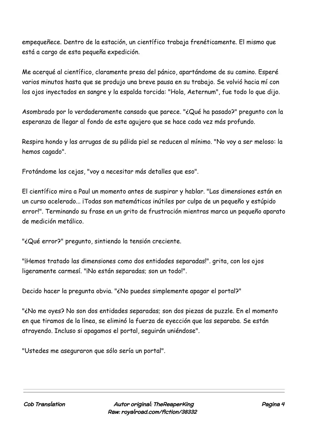 Realidad De Minecraft (Novela) - Capítulo 171 - Página 4 - LectorTMOo
