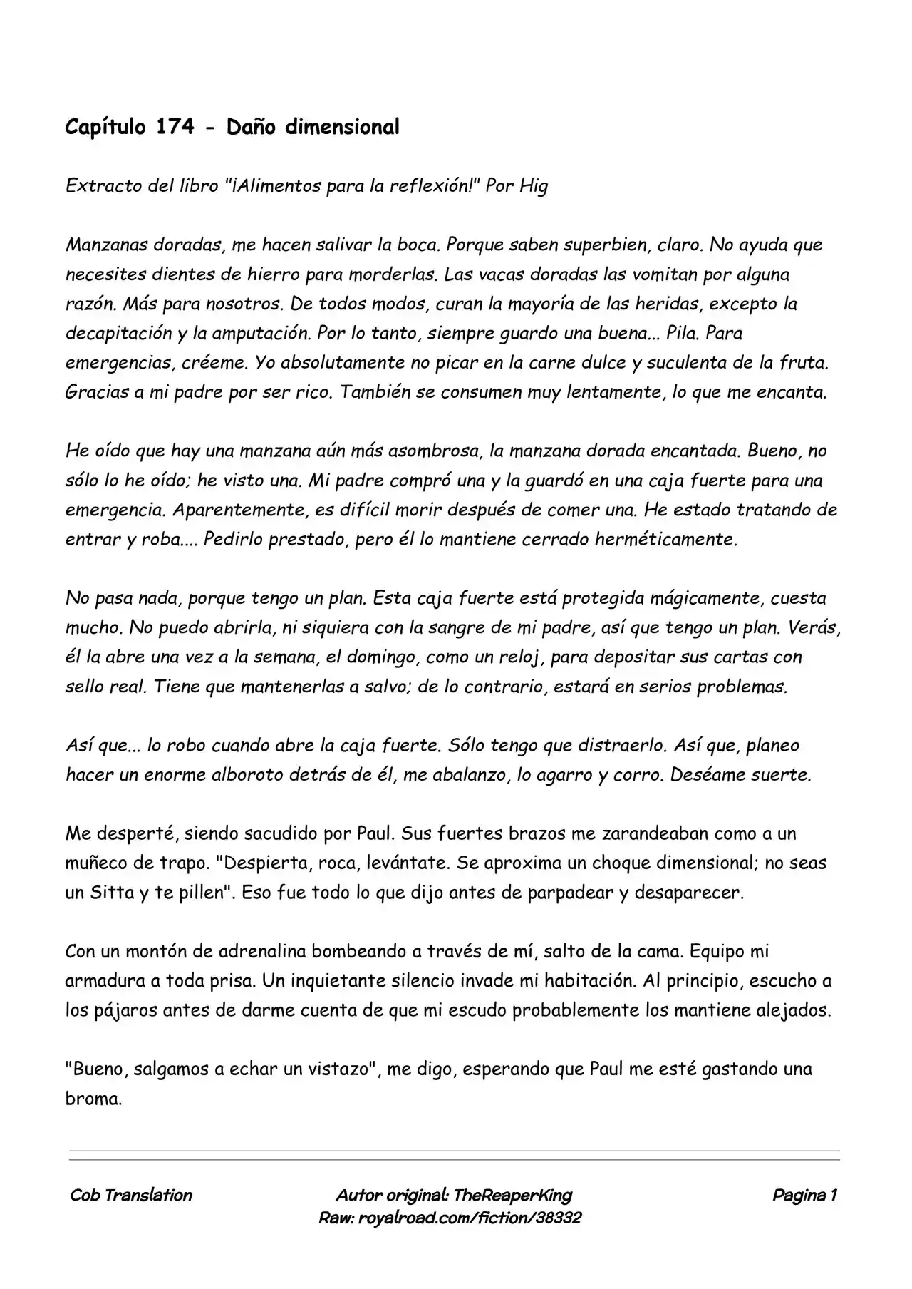 Realidad De Minecraft (Novela) - Capítulo 174 - Página 1 - LectorTMOo